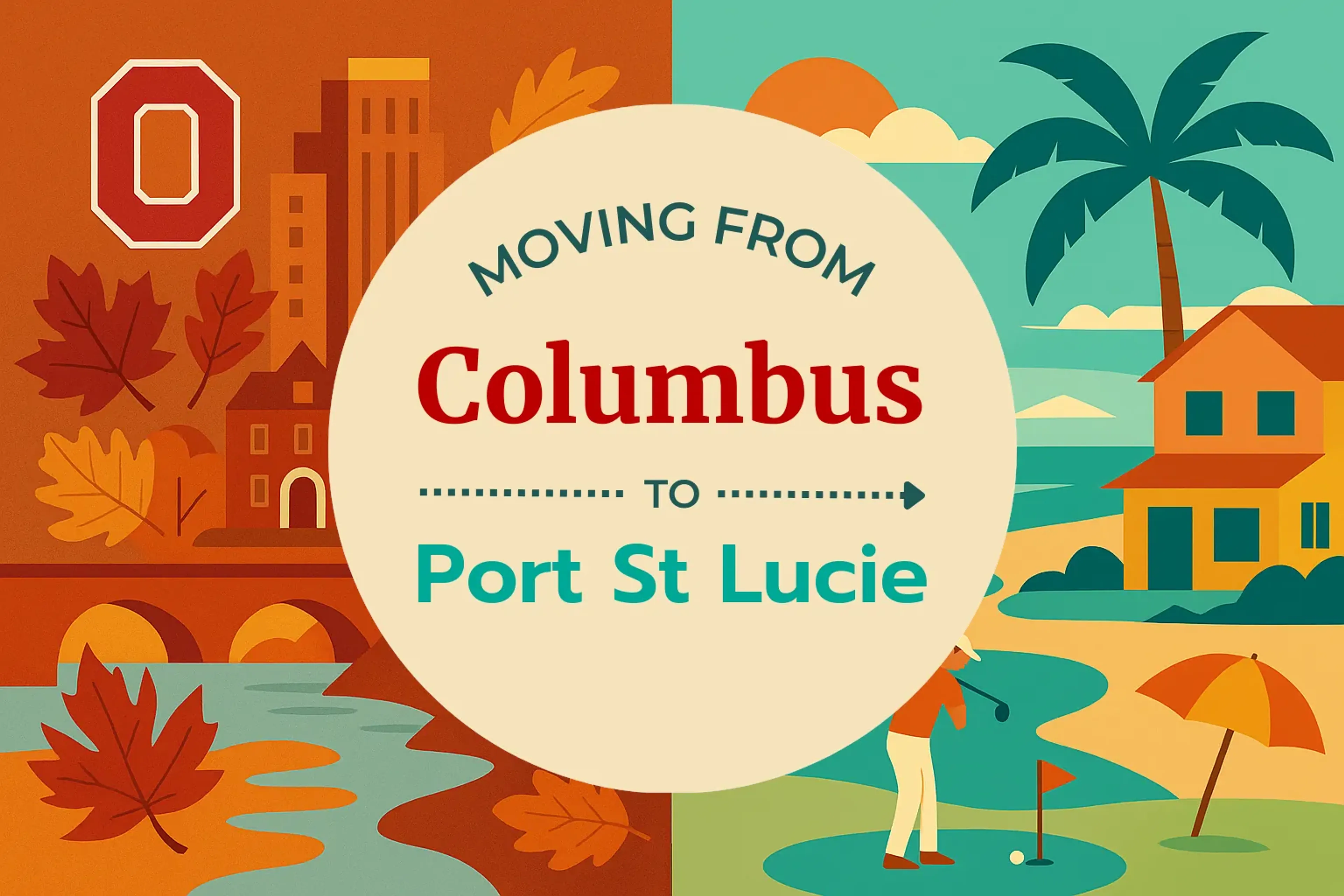 Side-by-side comparison of Columbus to Port St. Lucie moving companies