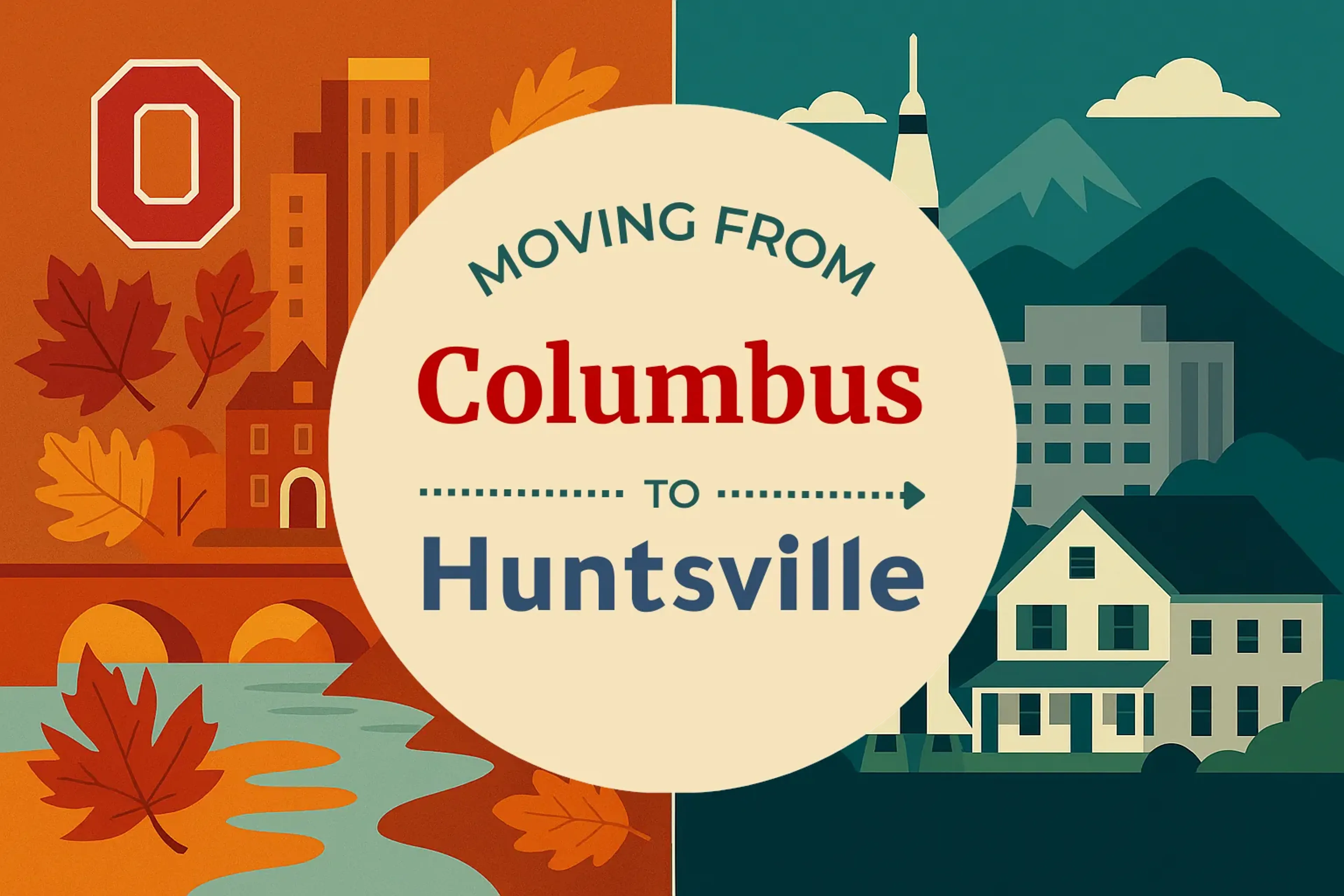 Side-by-side comparison of Columbus to Huntsville moving companies