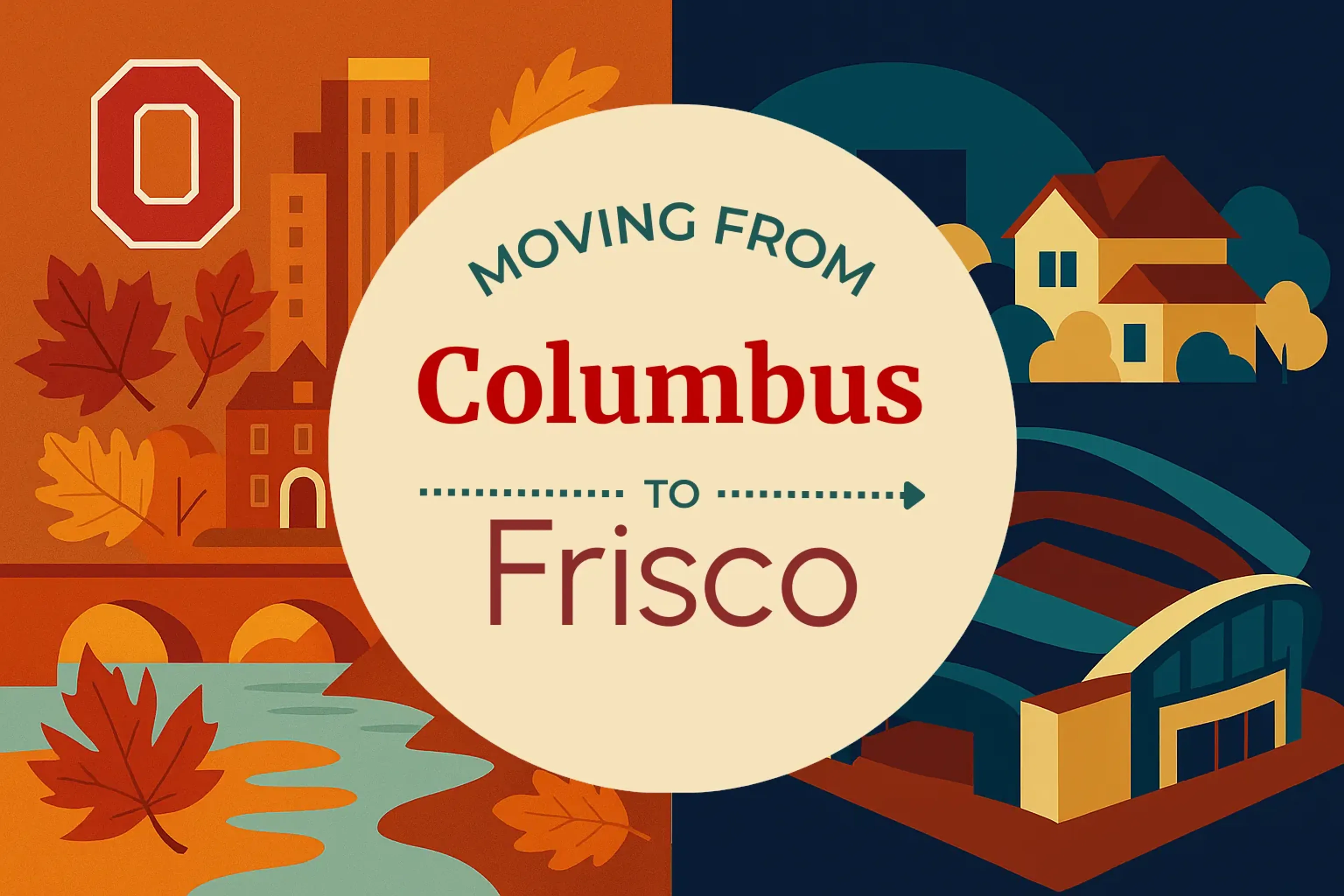 Side-by-side comparison of Columbus to Frisco moving companies