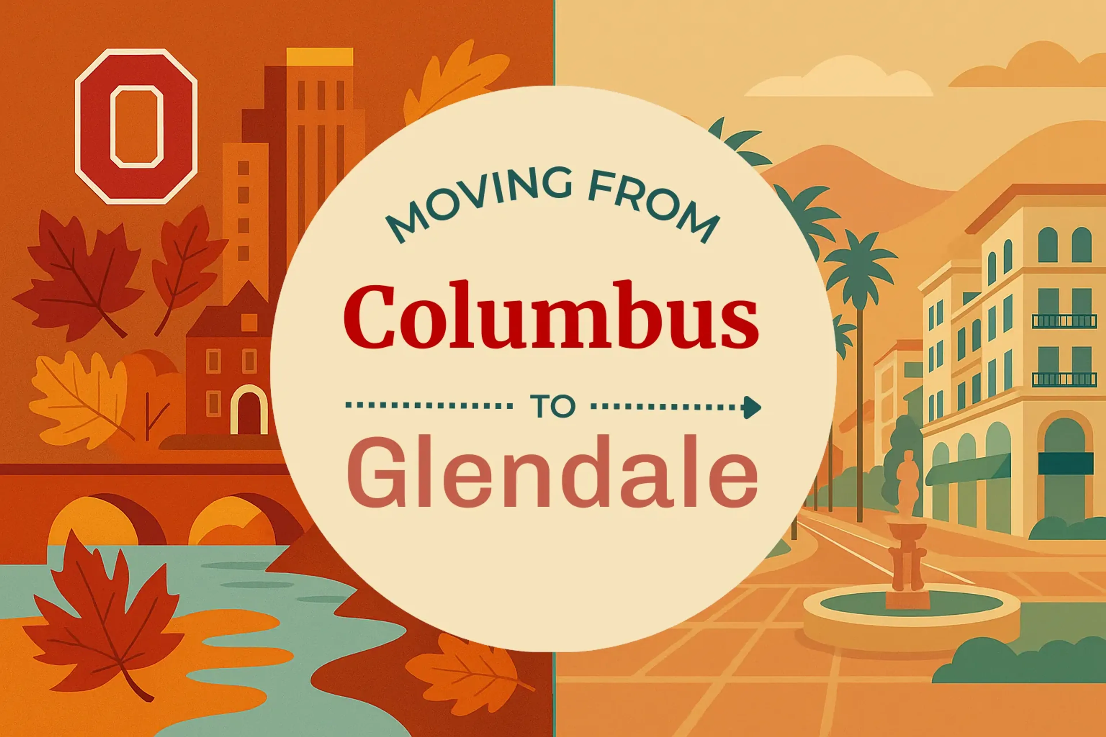 Side-by-side comparison of Columbus to Glendale moving companies