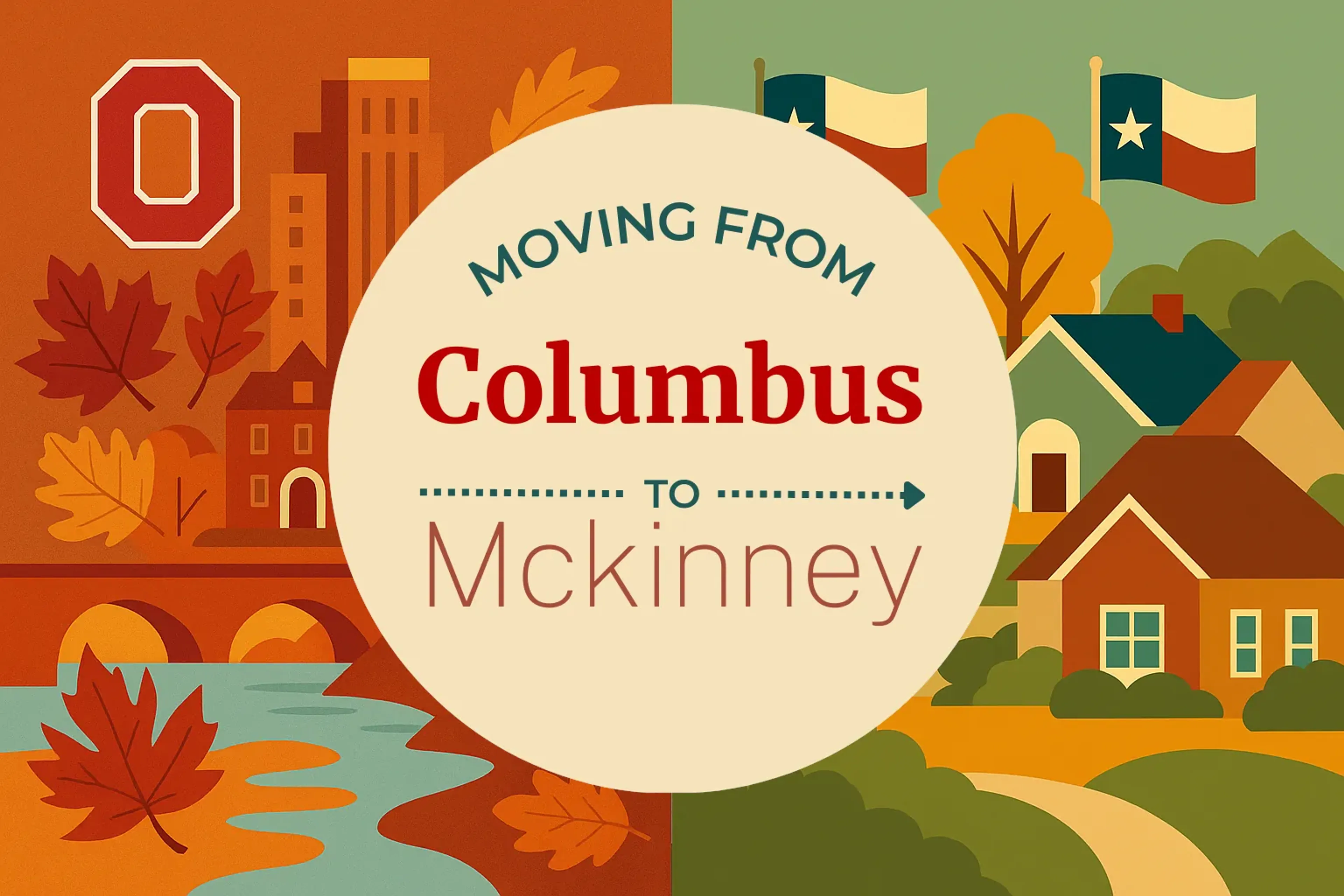 Side-by-side comparison of Columbus to Mckinney moving companies