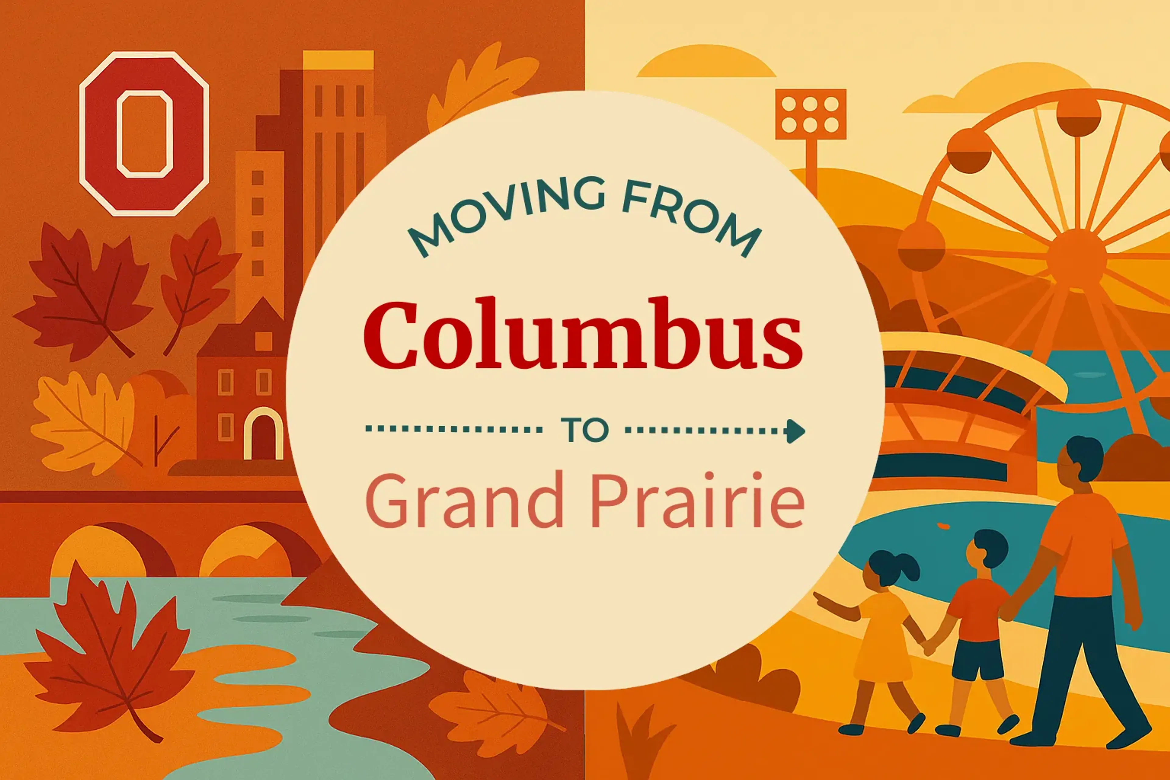 Side-by-side comparison of Columbus to Grand Prairie moving companies