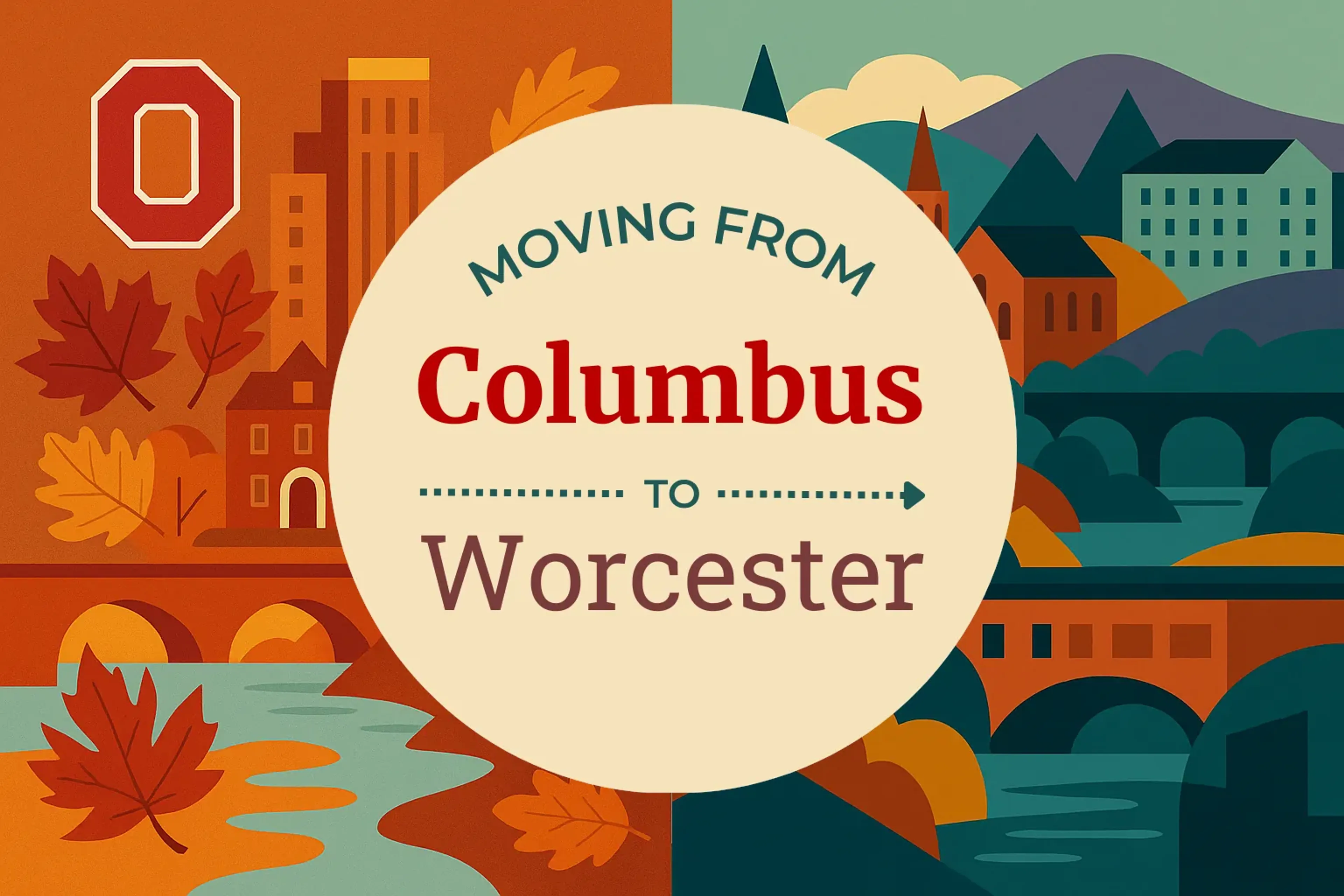 Side-by-side comparison of Columbus to Worcester moving companies