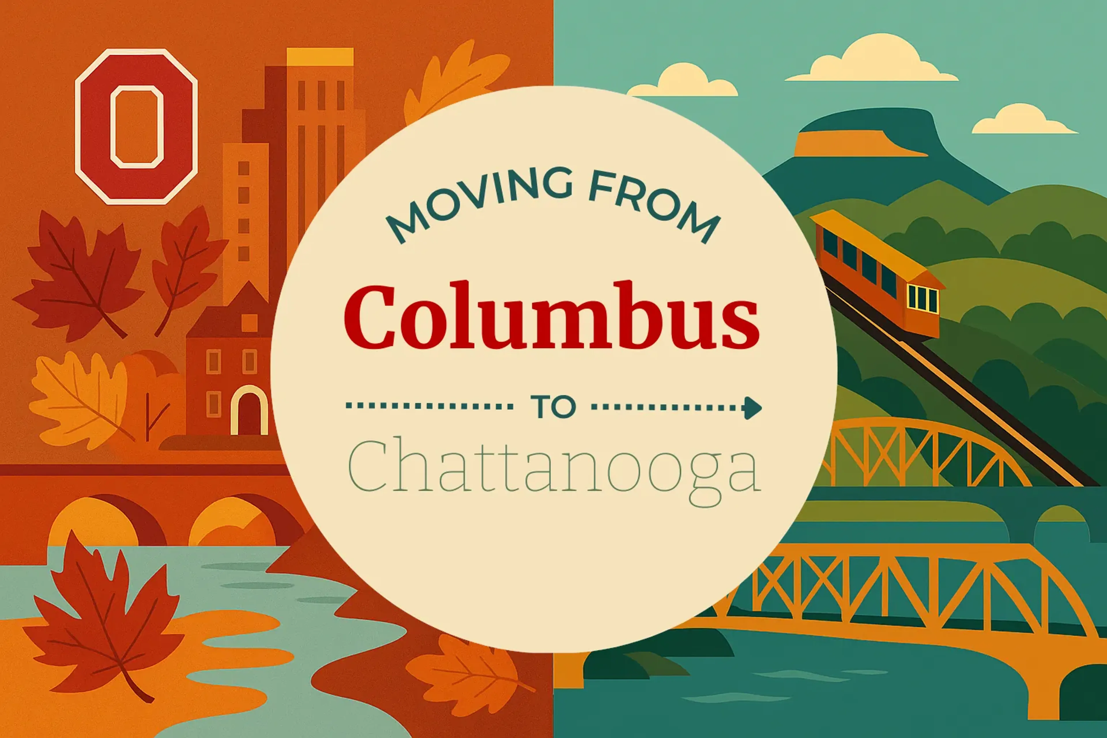 Side-by-side comparison of Columbus to Chattanooga moving companies
