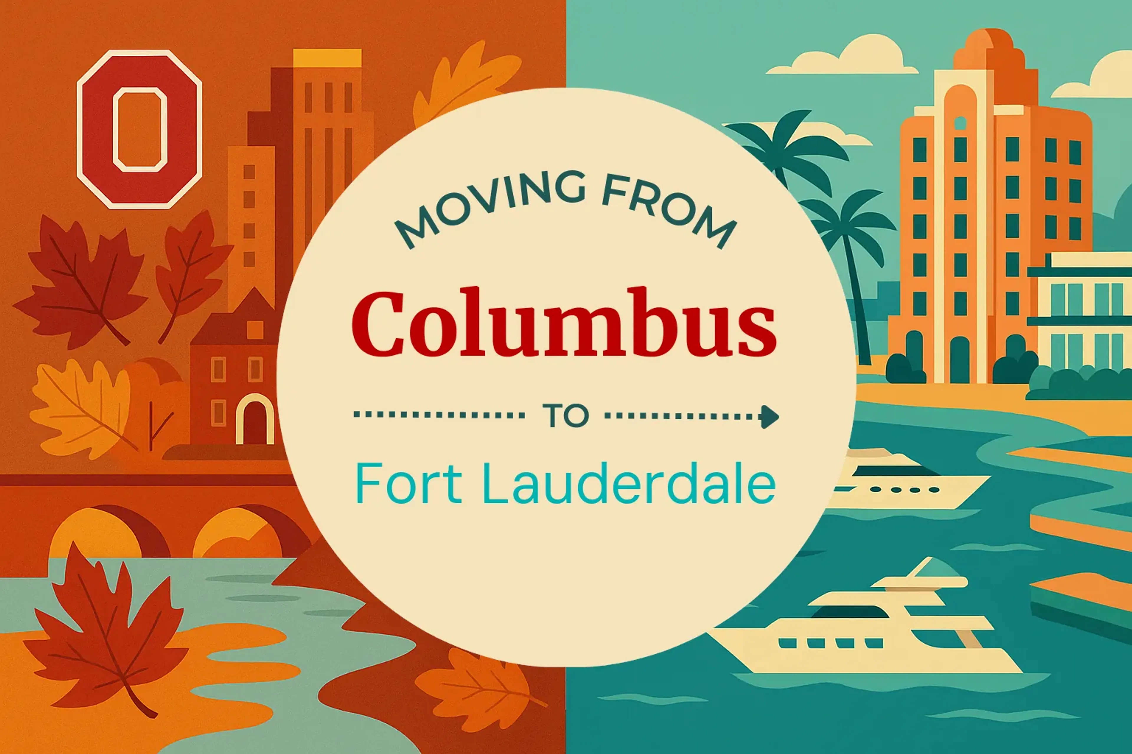 Side-by-side comparison of Columbus to Fort Lauderdale moving companies