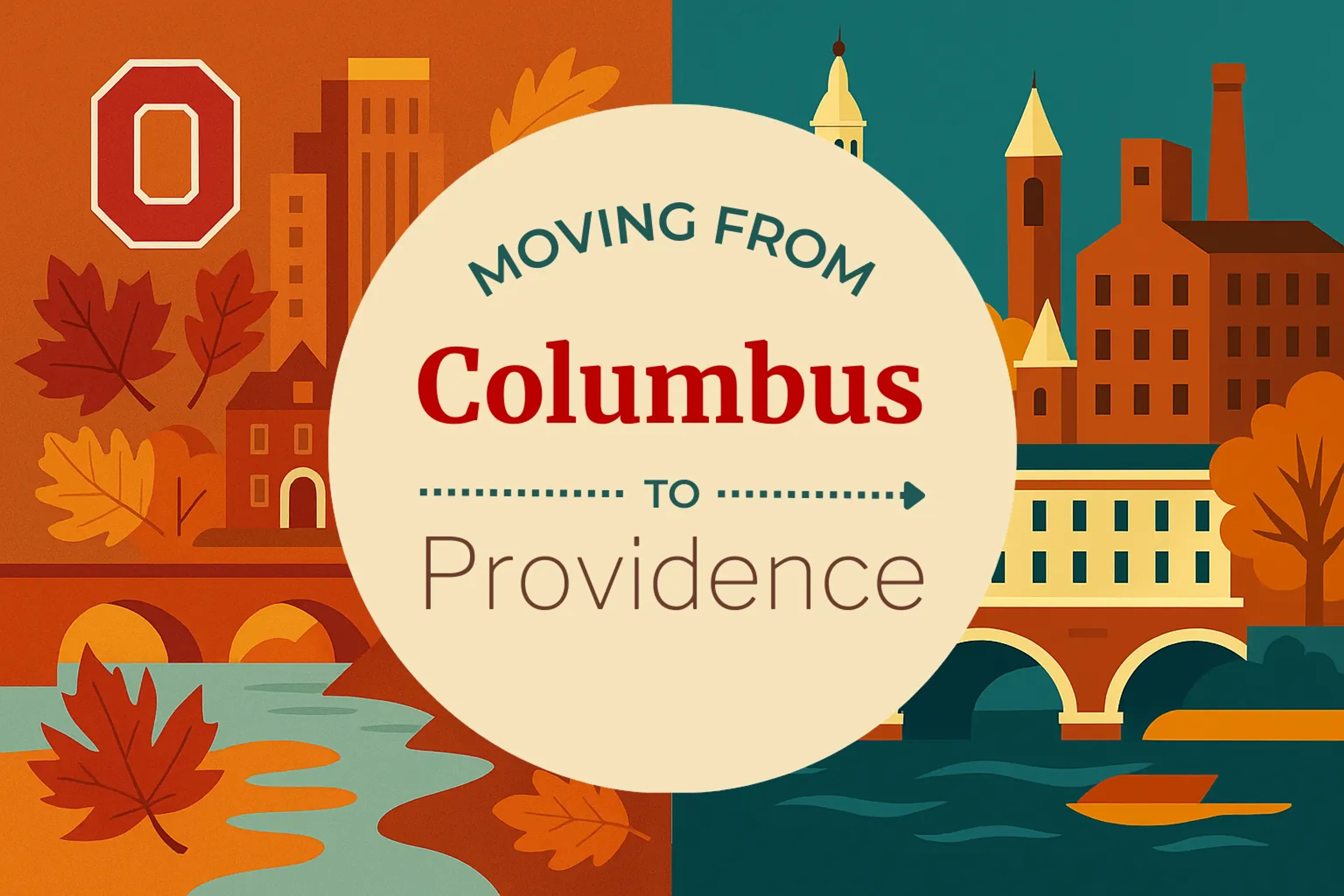 Side-by-side comparison of Columbus to Providence moving companies
