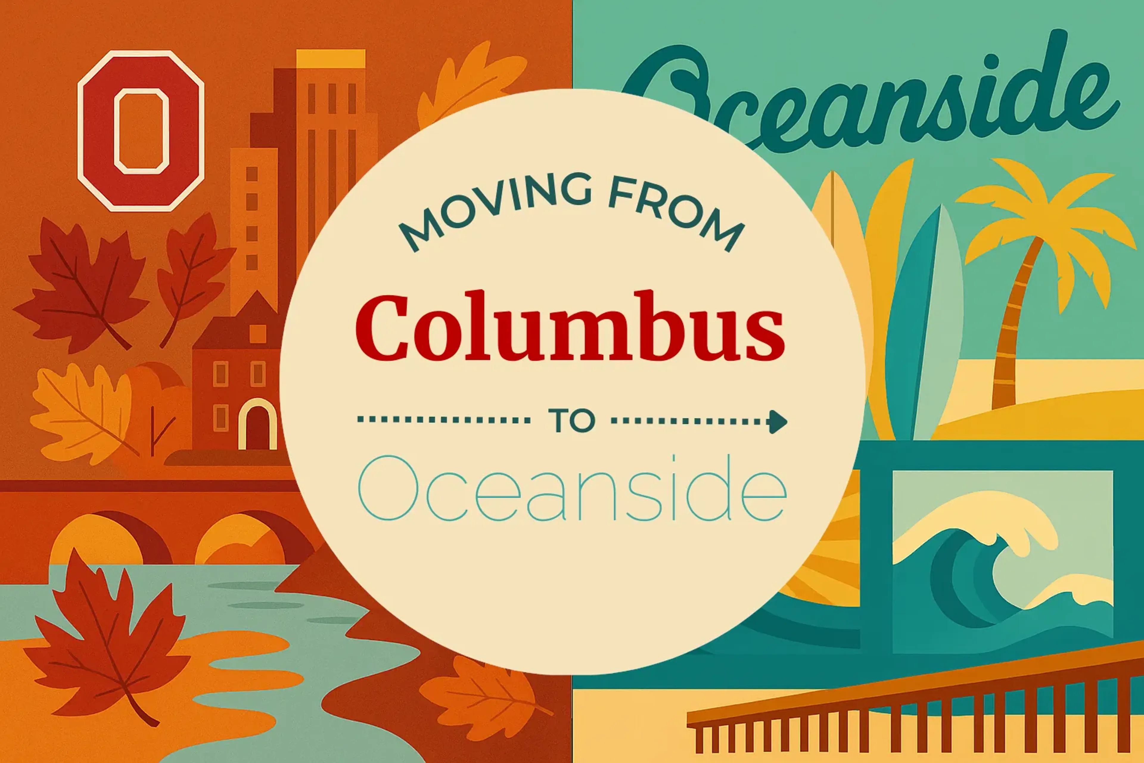 Side-by-side comparison of Columbus to Oceanside moving companies