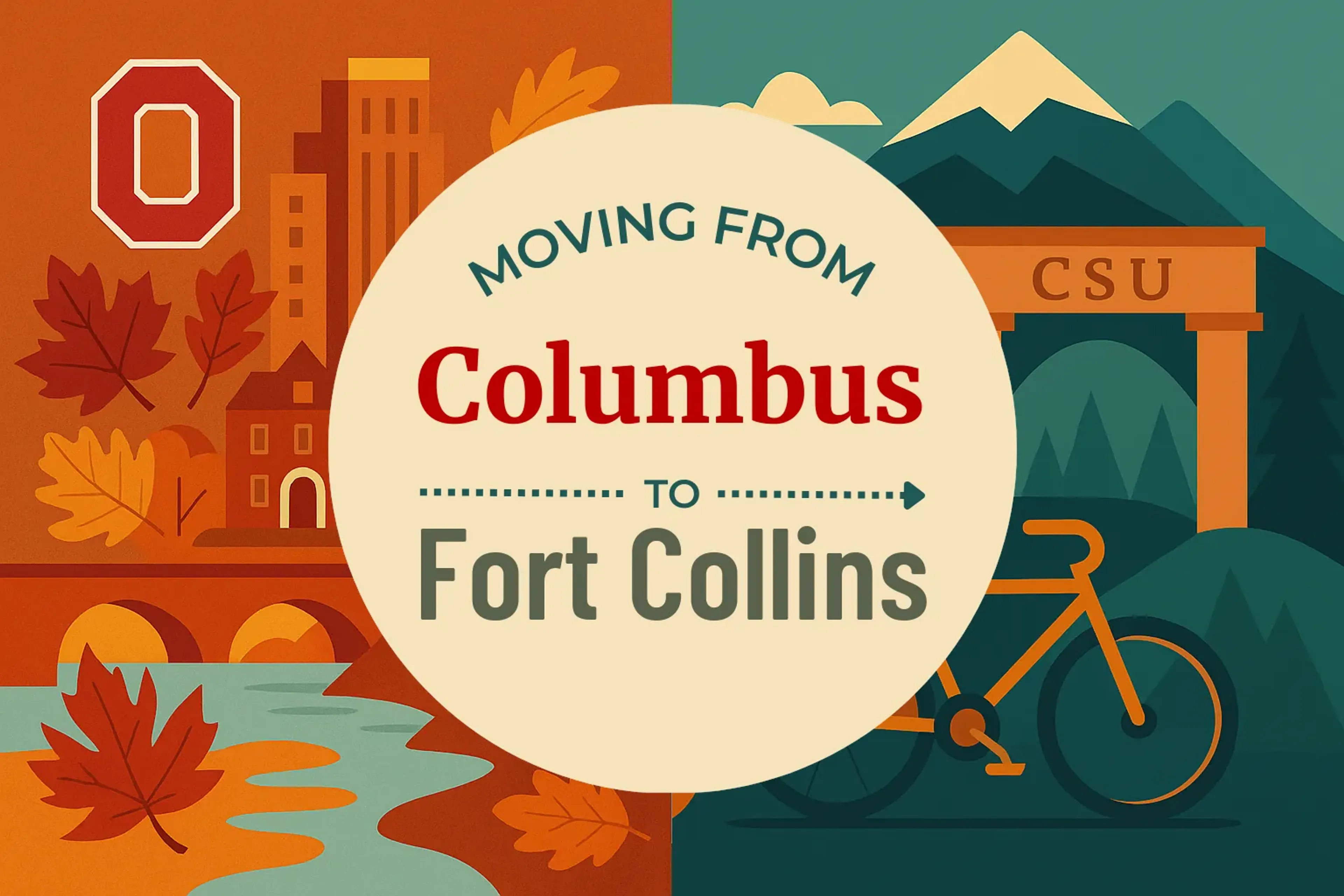Side-by-side comparison of Columbus to Fort Collins moving companies