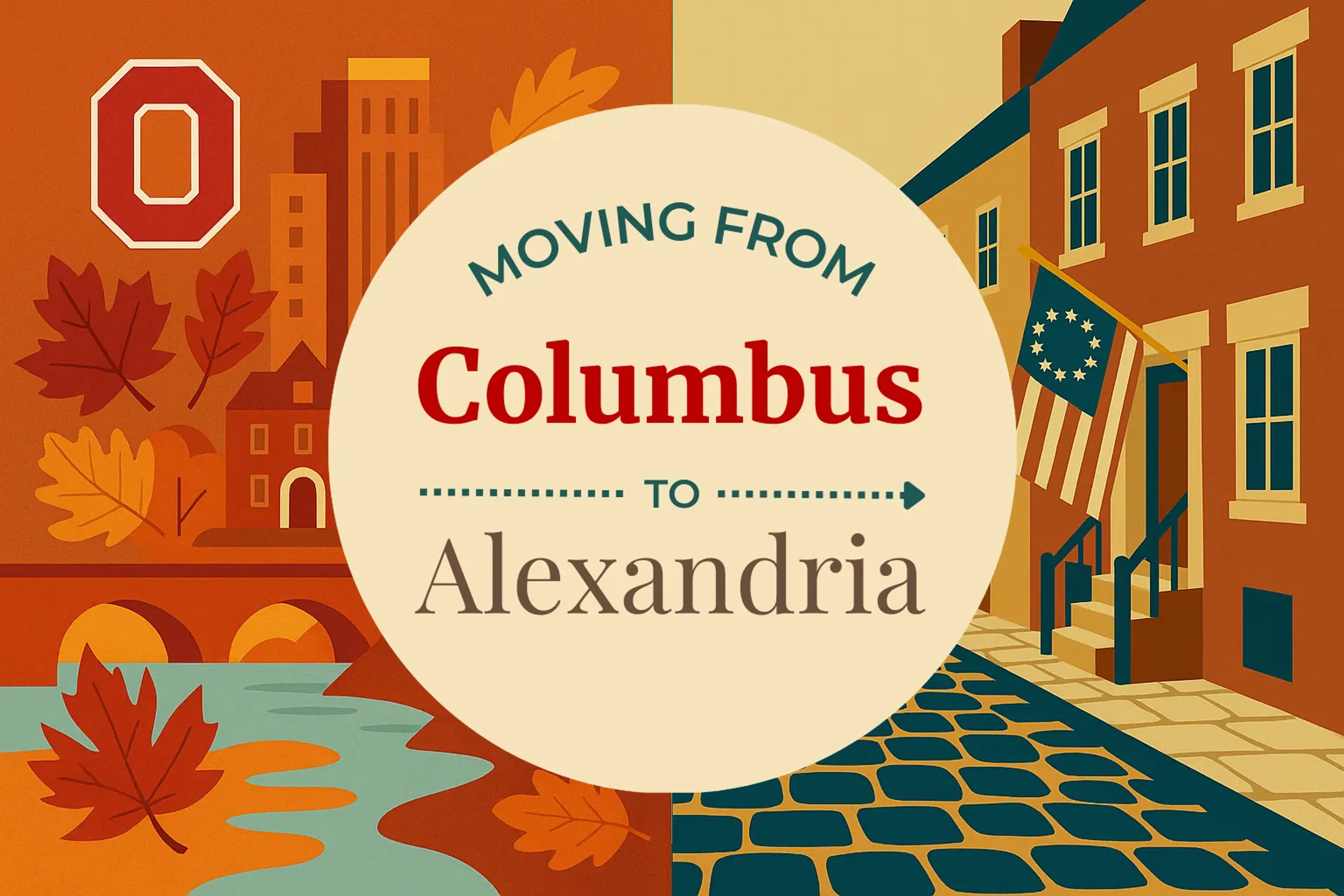 Side-by-side comparison of Columbus to Alexandria moving companies