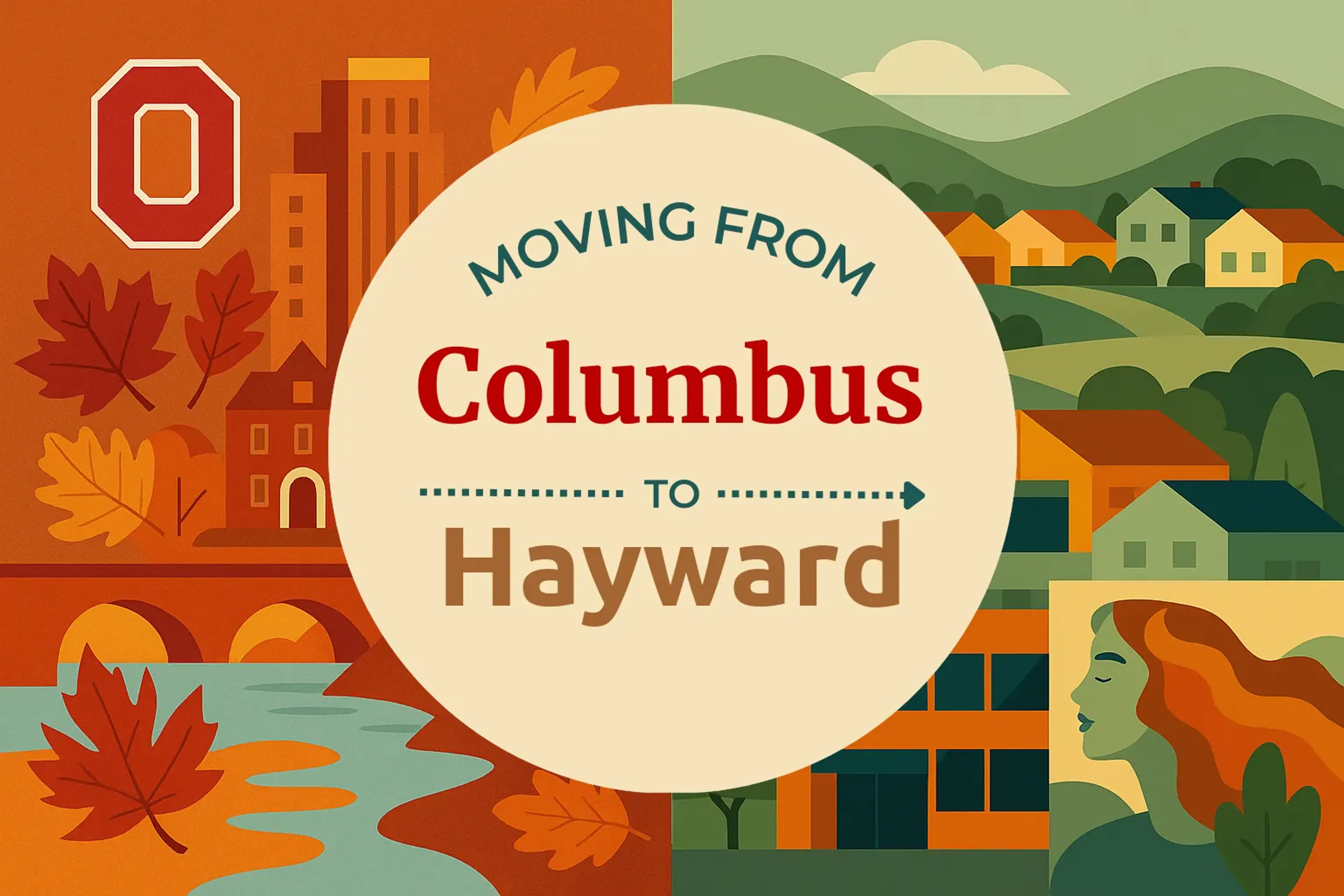 Side-by-side comparison of Columbus to Hayward moving companies