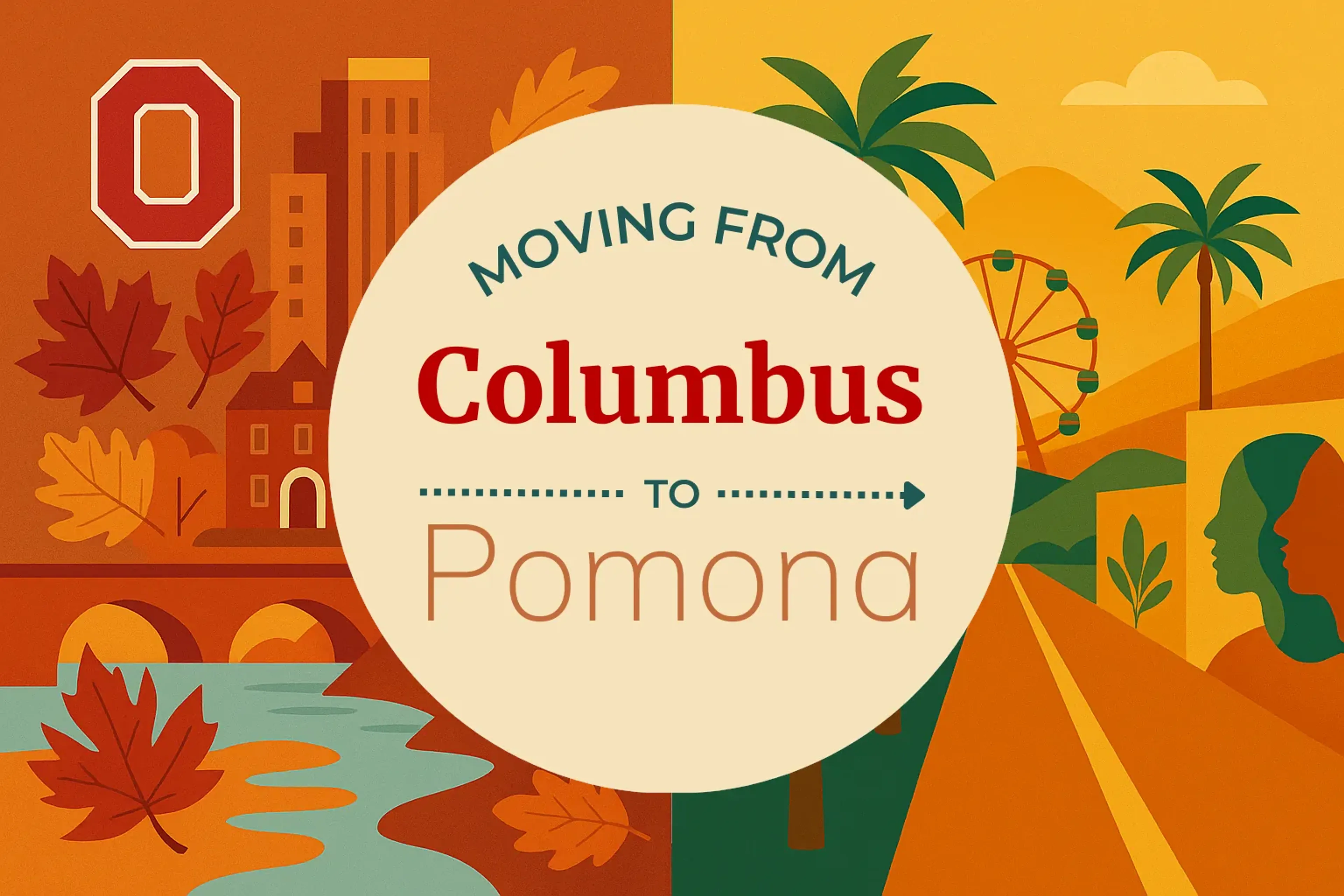 Side-by-side comparison of Columbus to Pomona moving companies