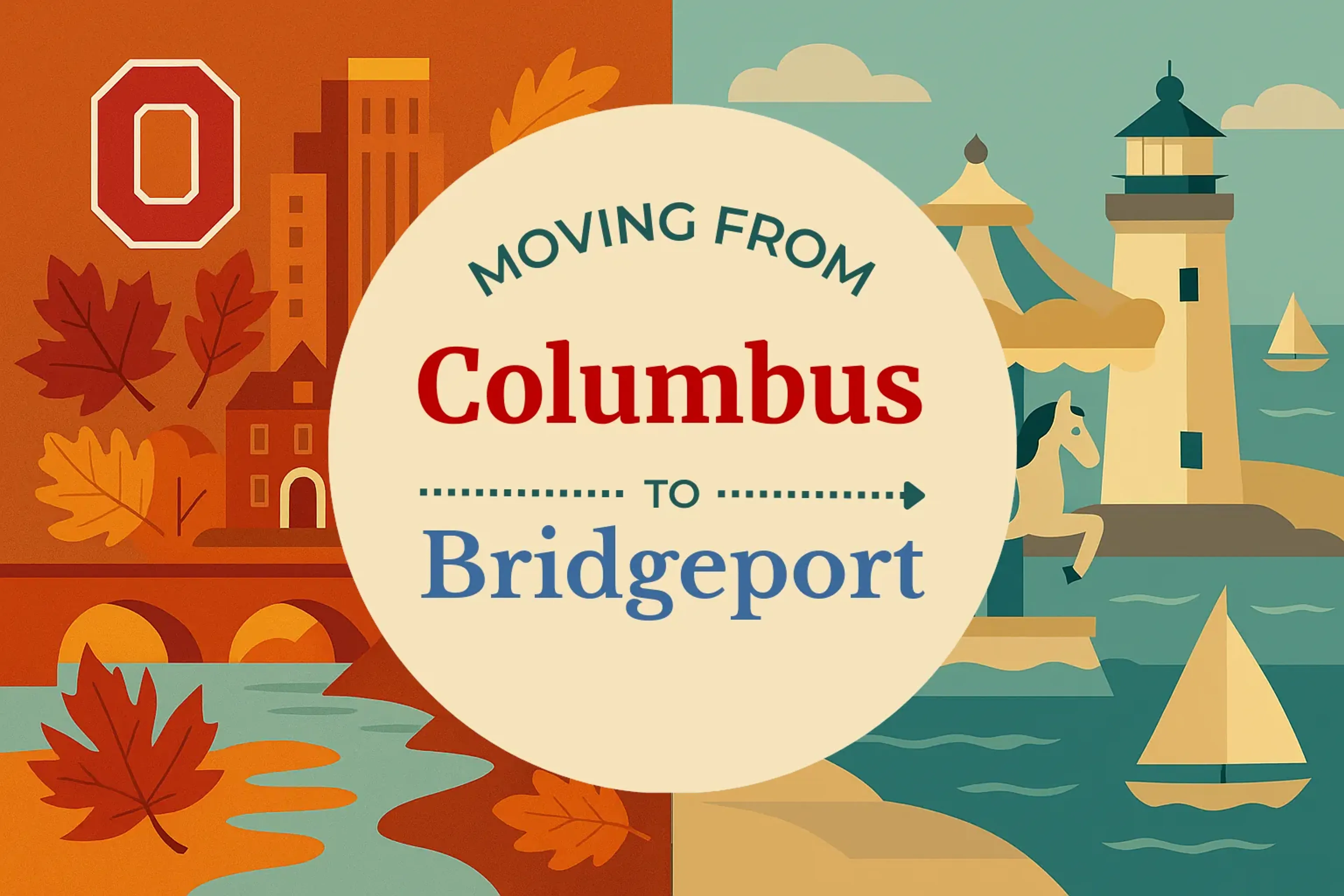 Side-by-side comparison of Columbus to Bridgeport moving companies