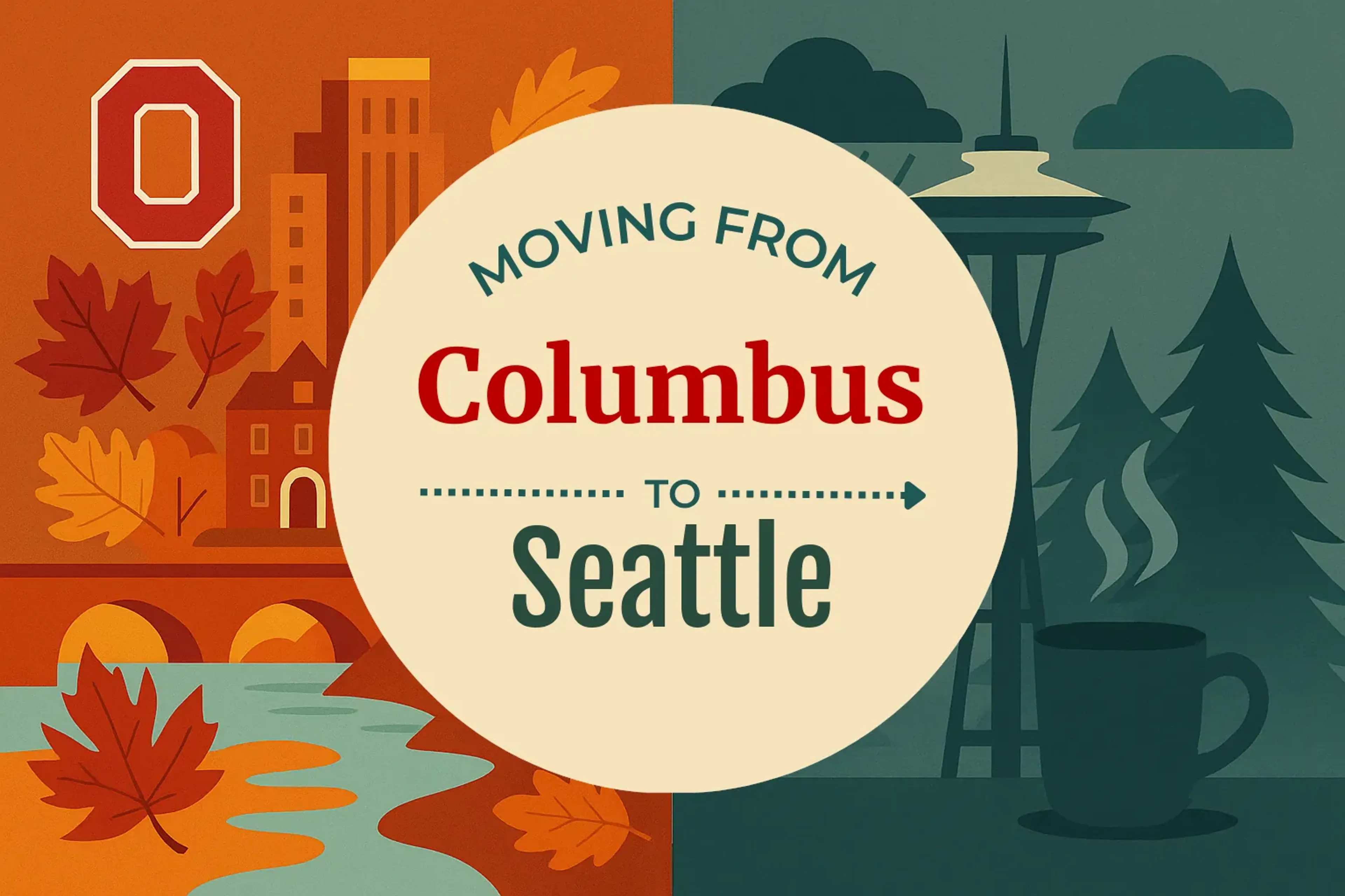 Side-by-side comparison of Columbus to Seattle moving companies