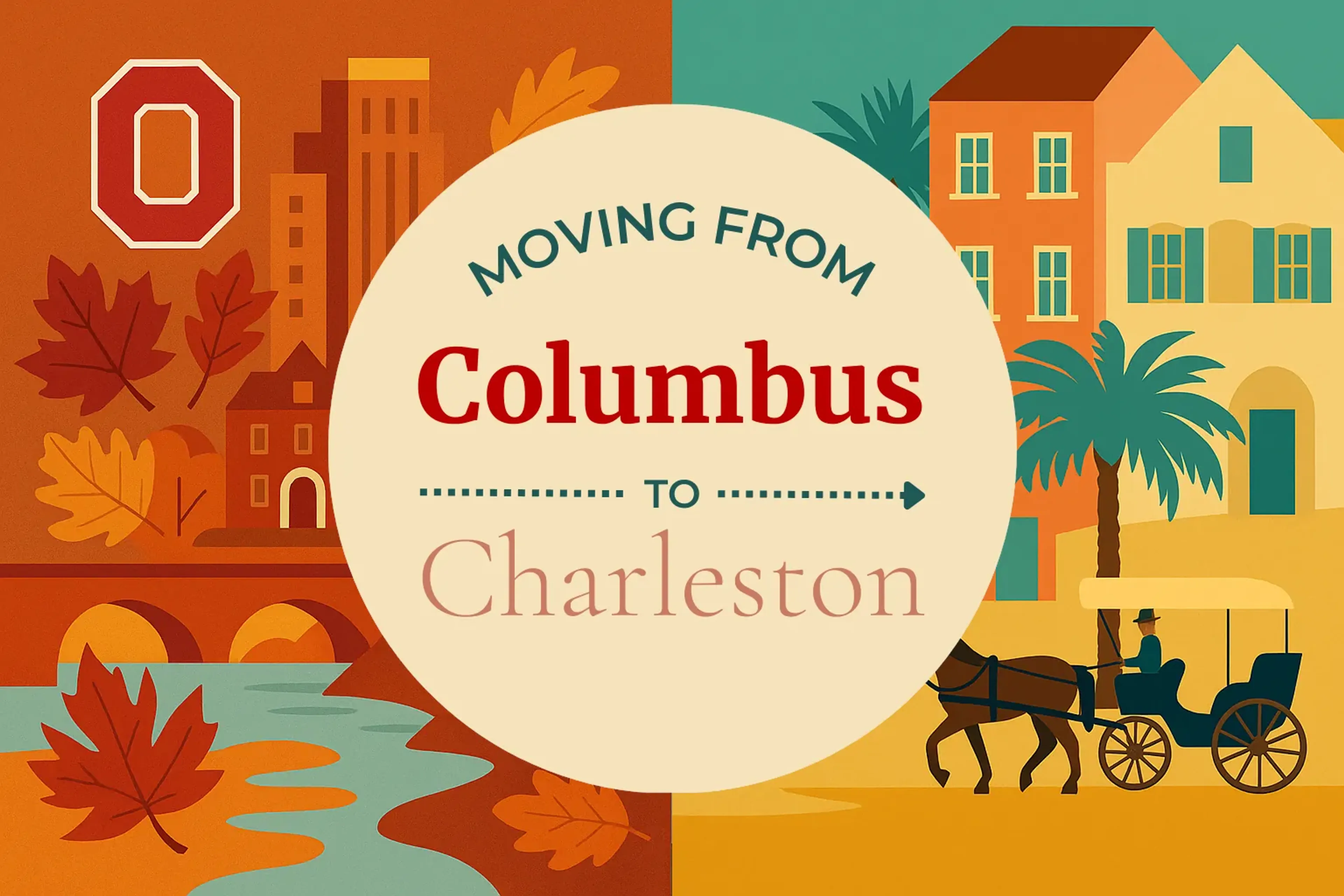 Side-by-side comparison of Columbus to Charleston moving companies