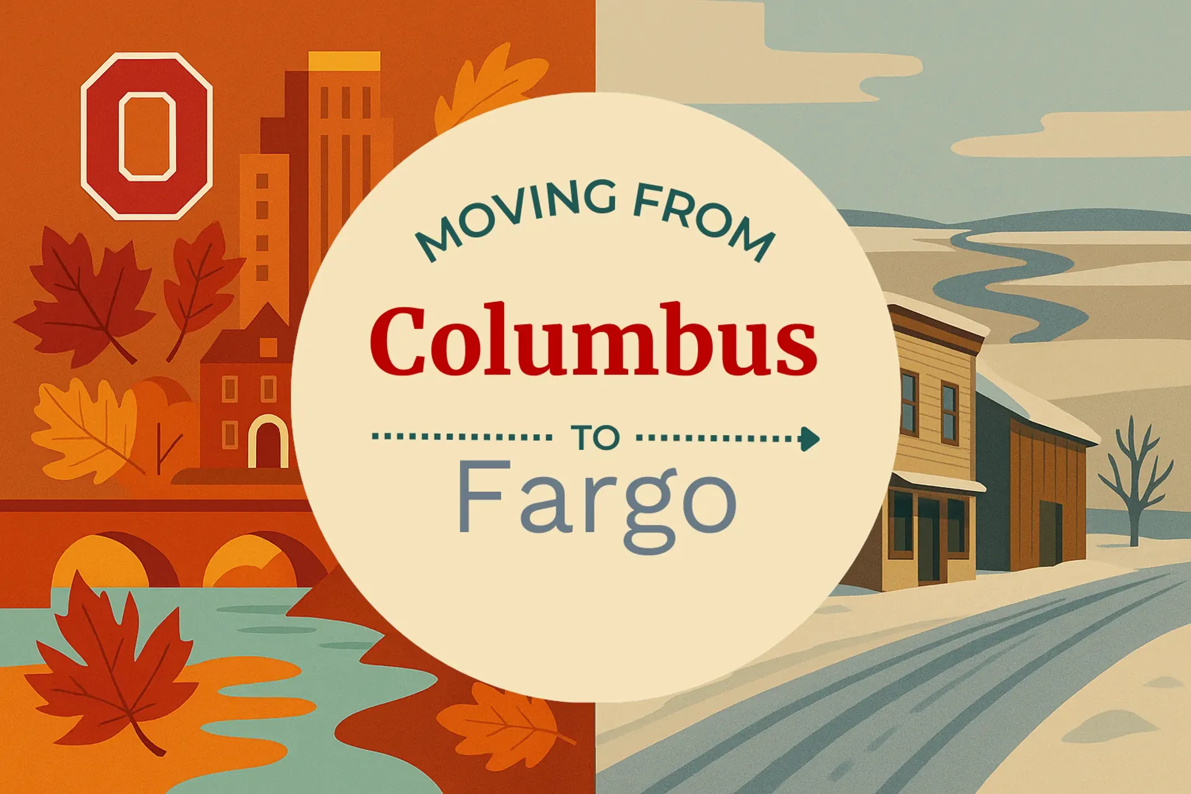 Side-by-side comparison of Columbus to Fargo moving companies