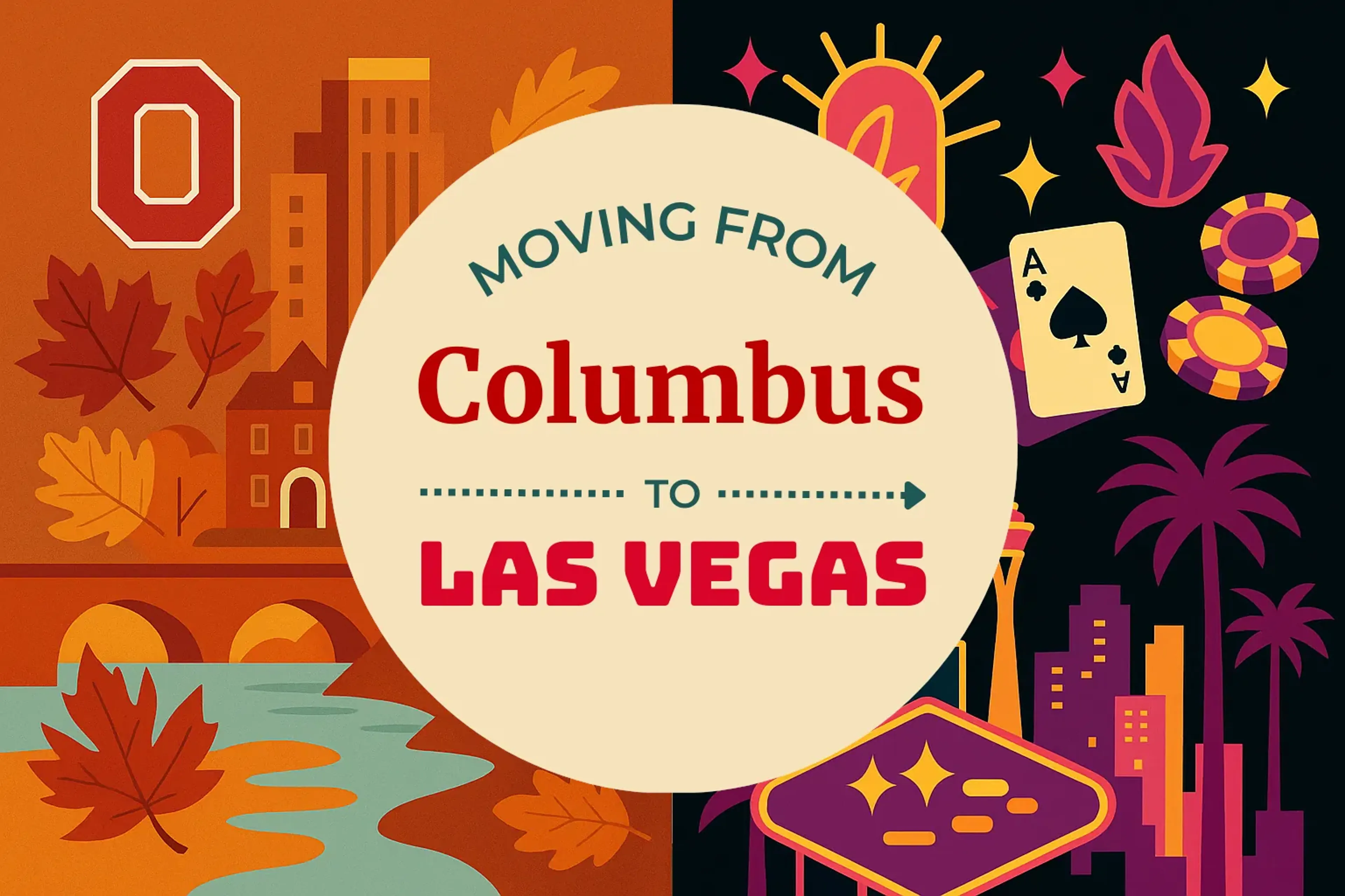 Side-by-side comparison of Columbus to Las Vegas moving companies