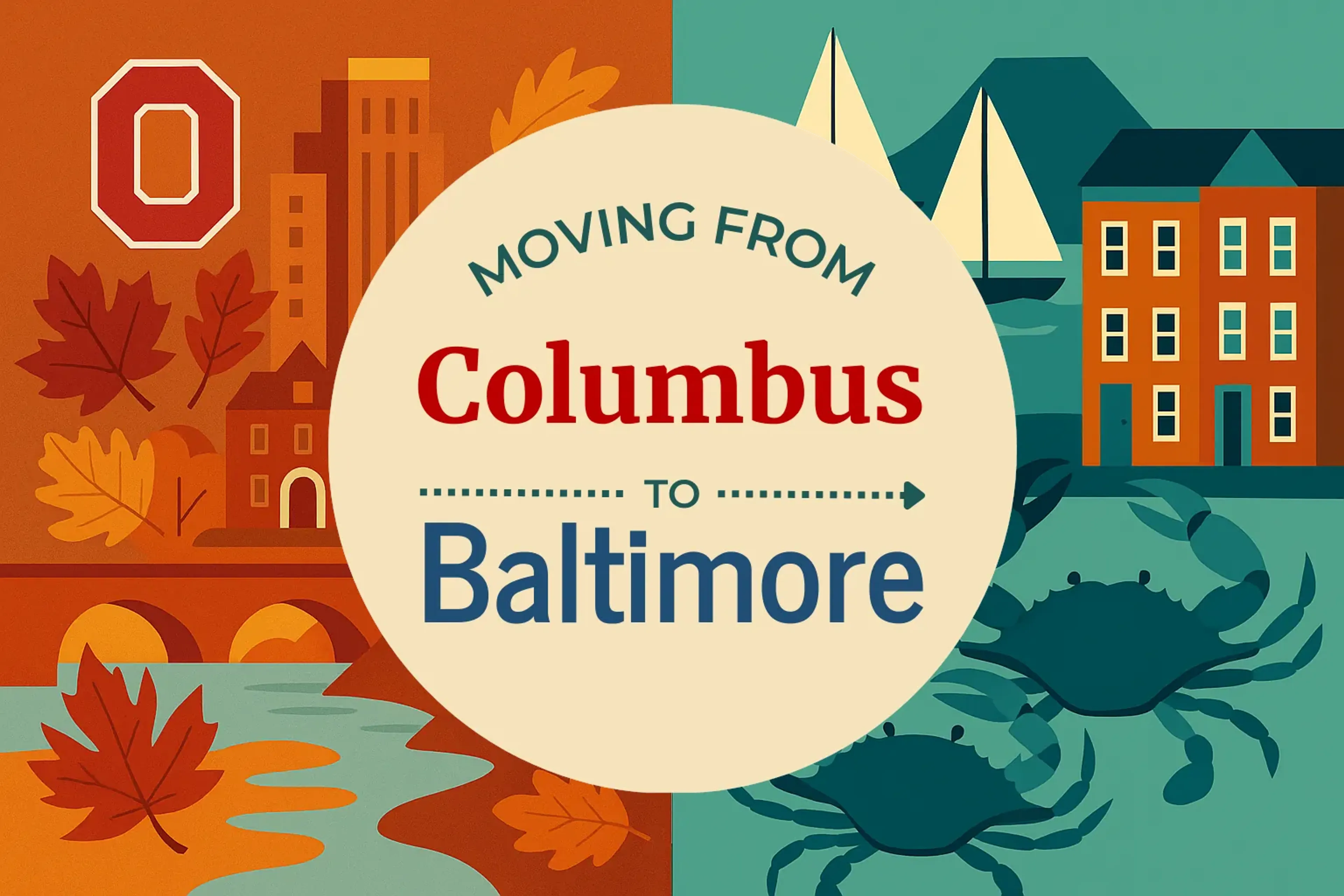 Side-by-side comparison of Columbus to Baltimore moving companies