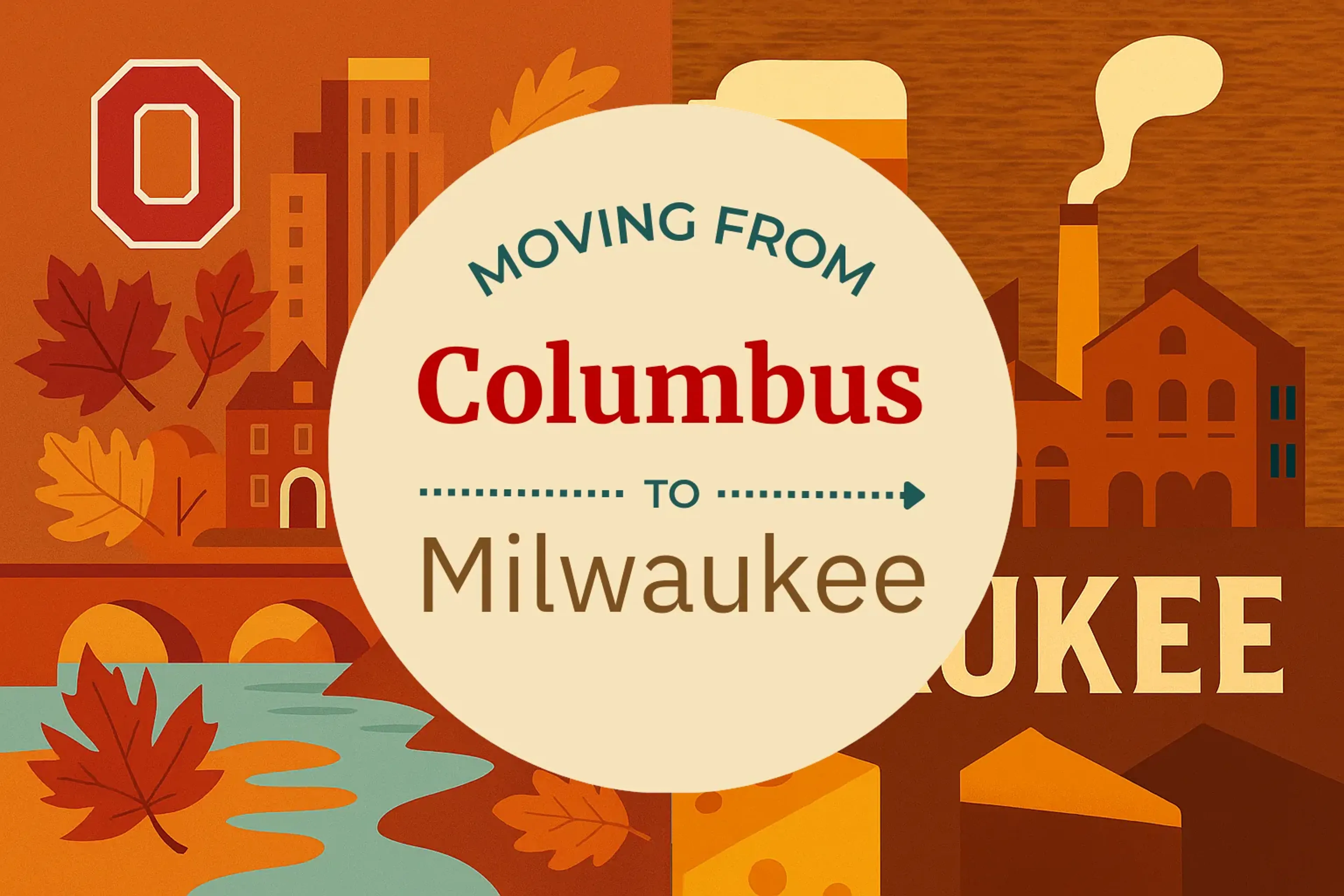 Side-by-side comparison of Columbus to Milwaukee moving companies