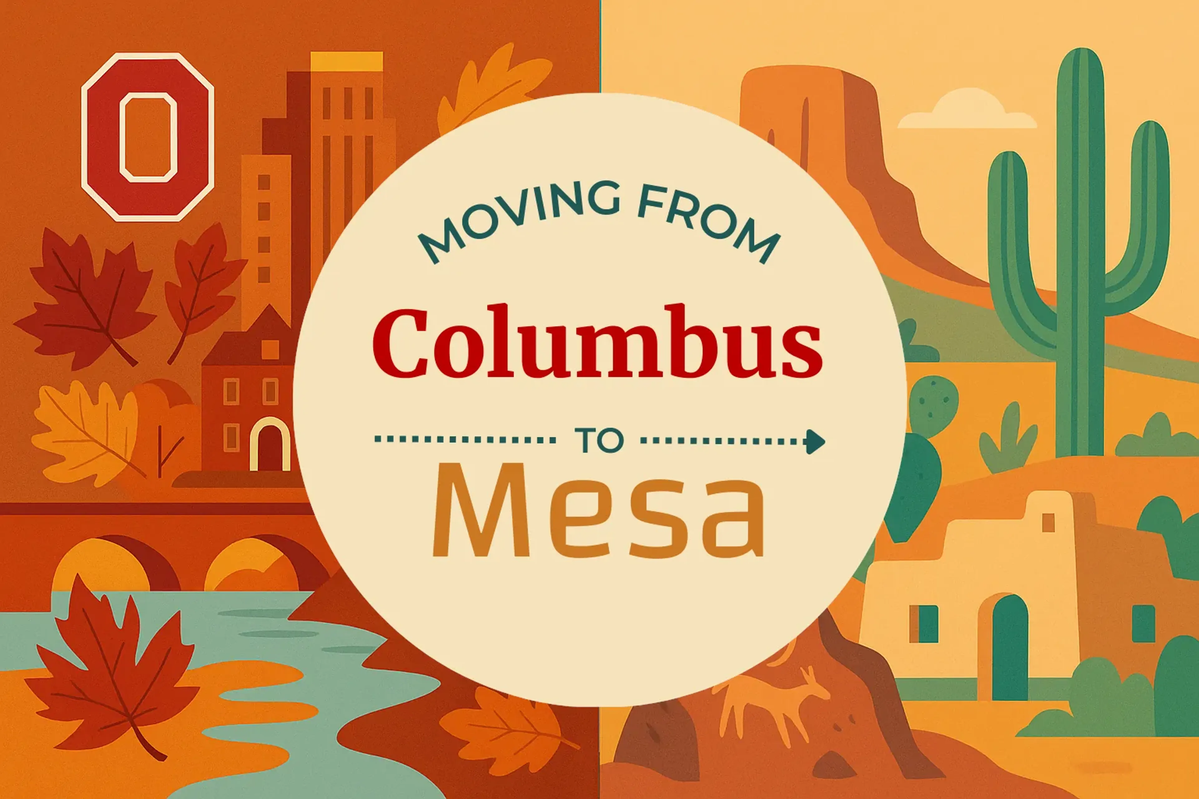 Side-by-side comparison of Columbus to Mesa moving companies