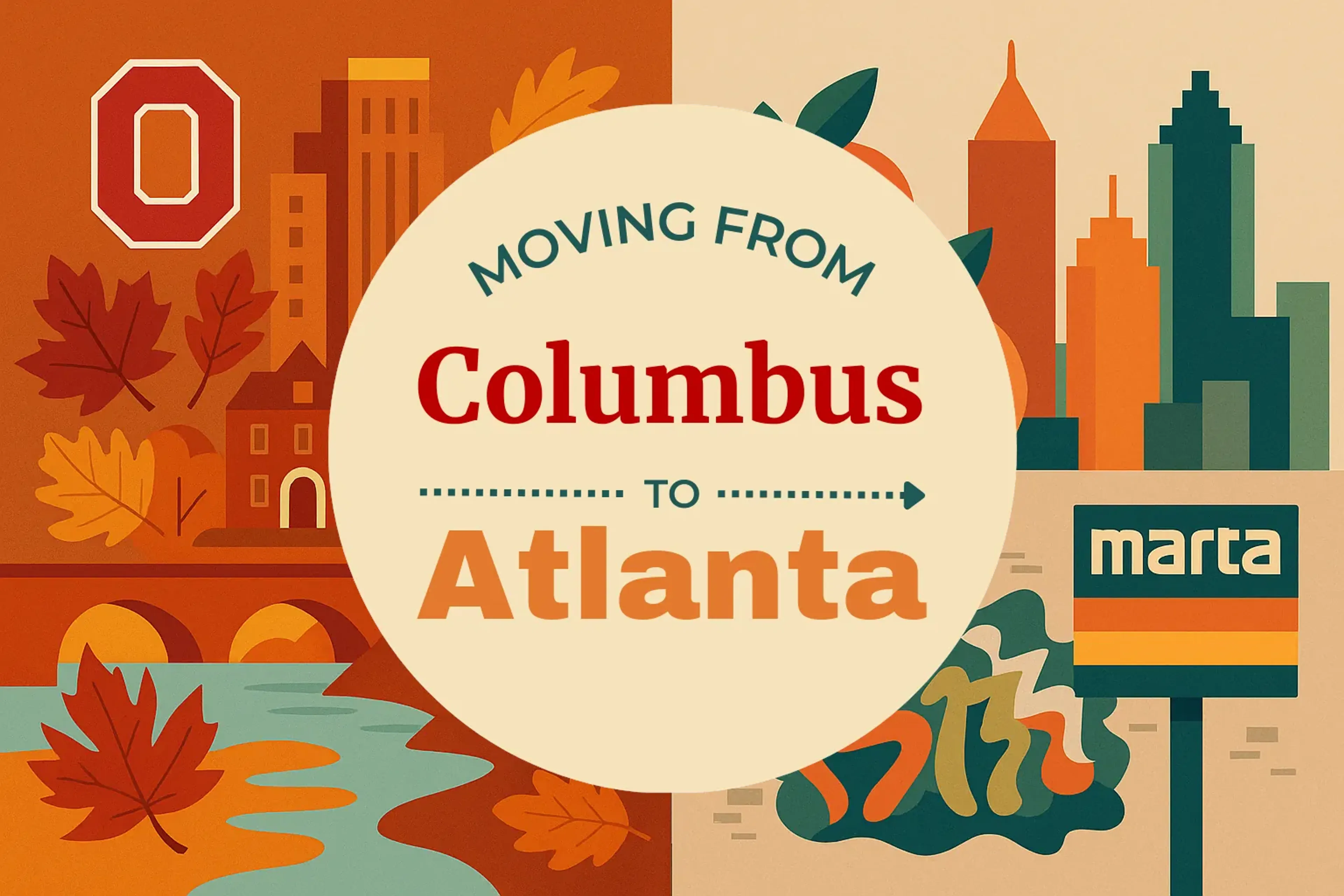 Side-by-side comparison of Columbus to Atlanta moving companies