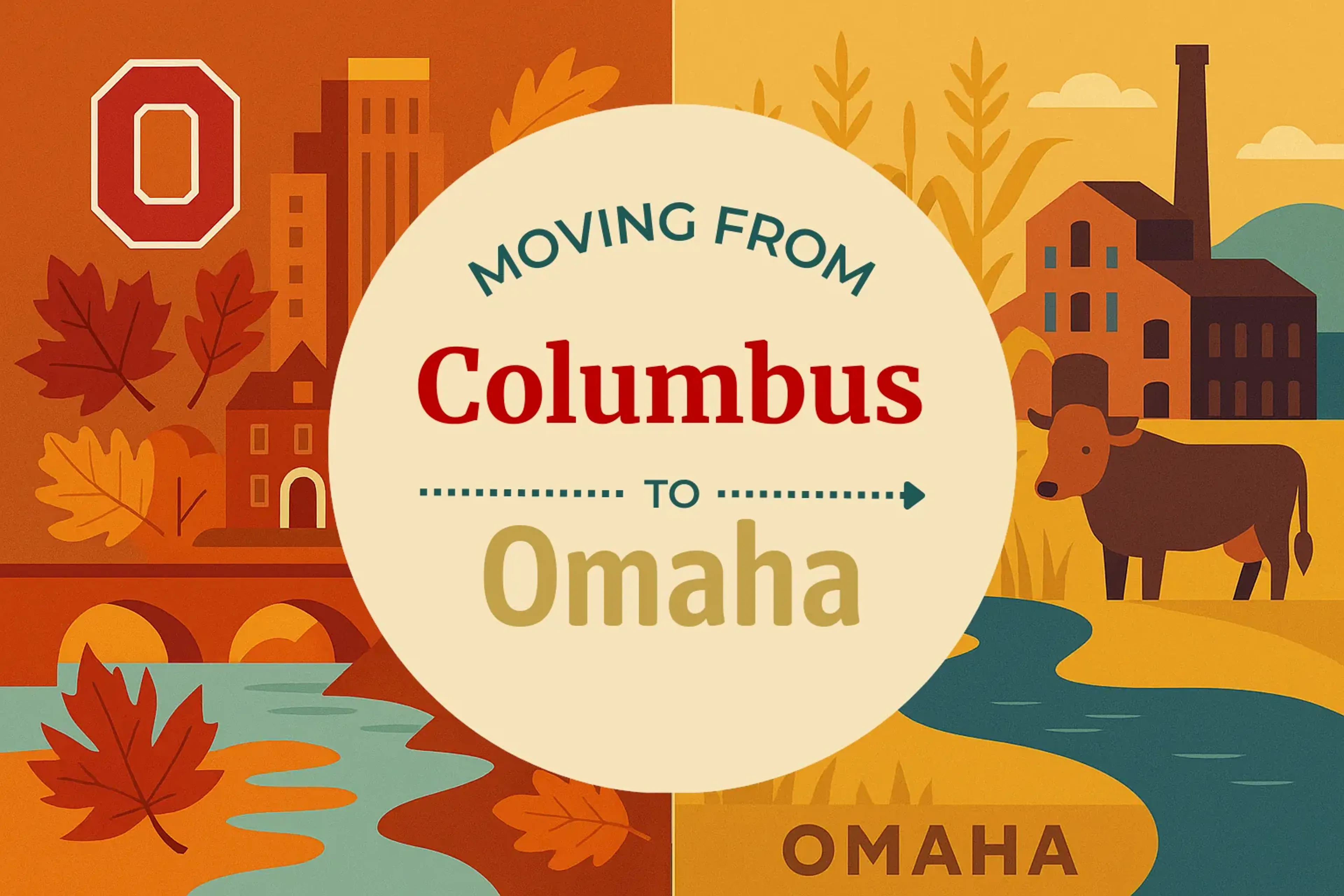 Side-by-side comparison of Columbus to Omaha moving companies