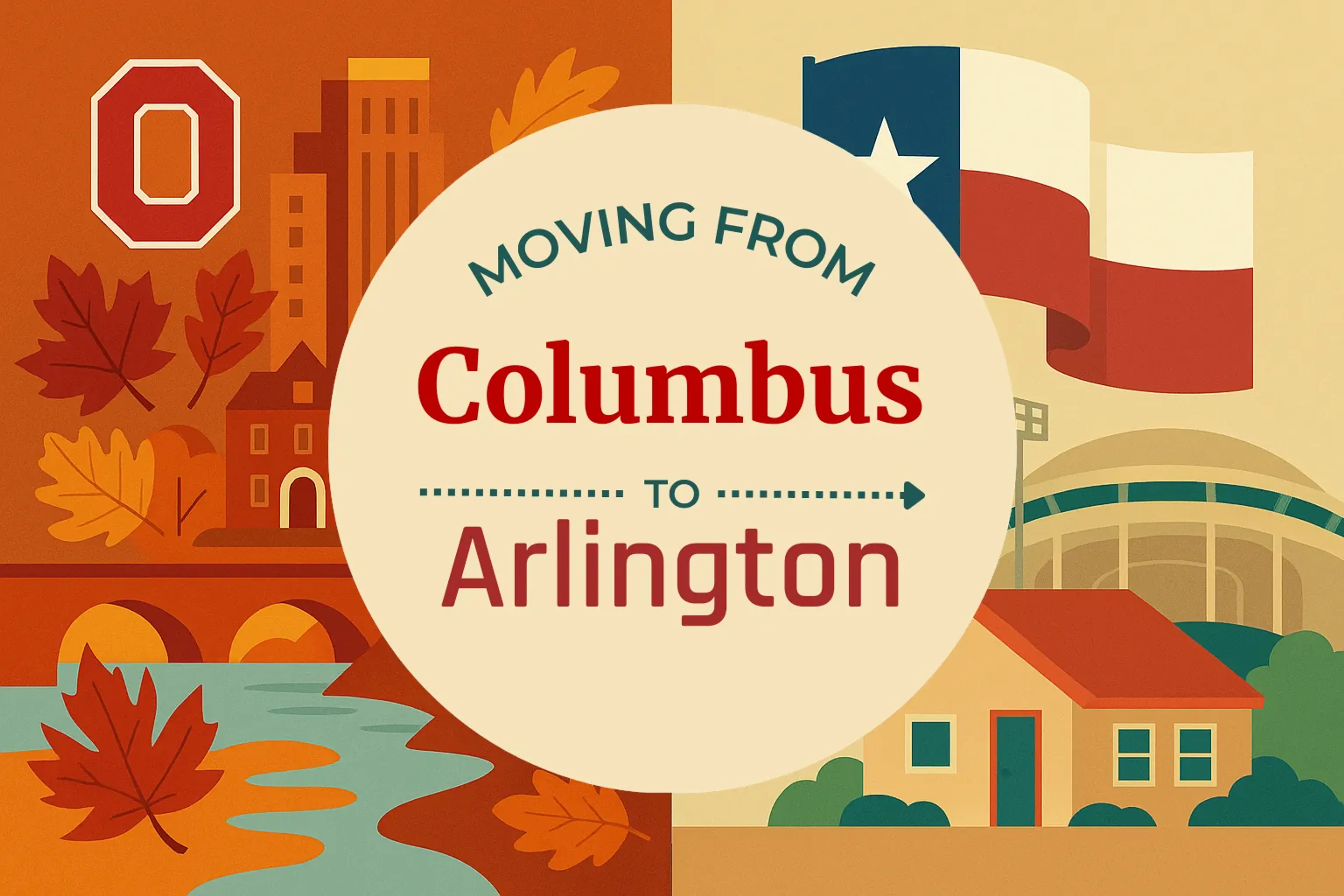 Side-by-side comparison of Columbus to Arlington moving companies