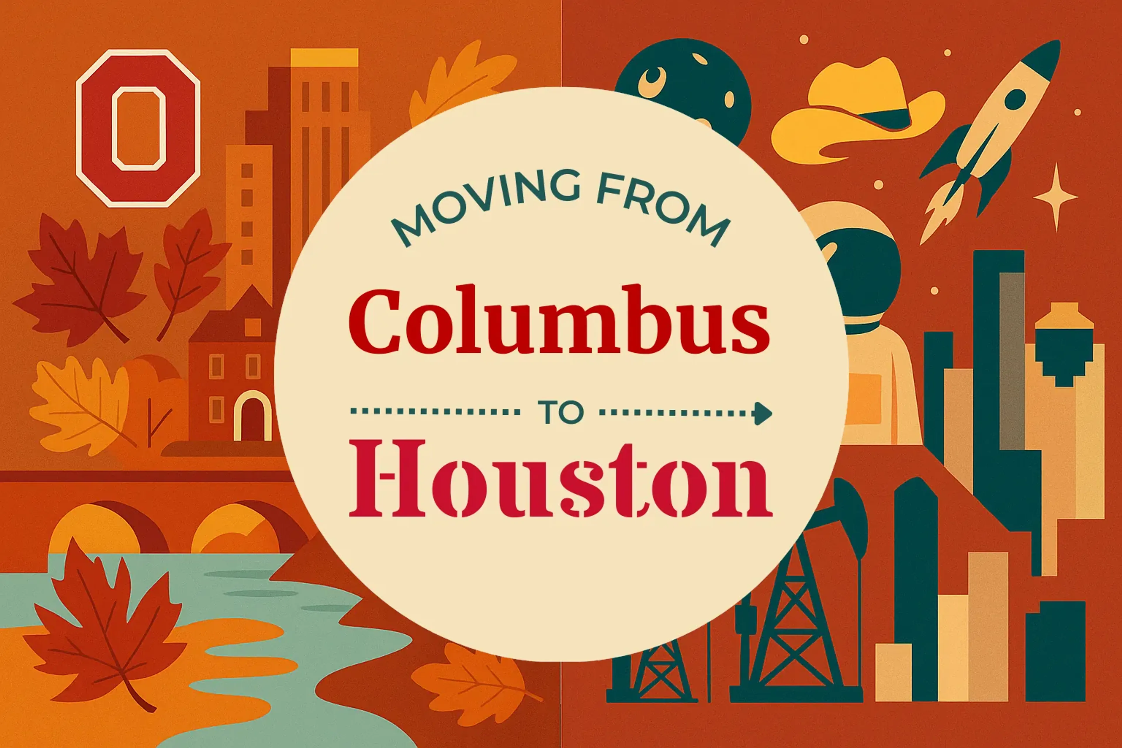 Side-by-side comparison of Columbus to Houston moving companies