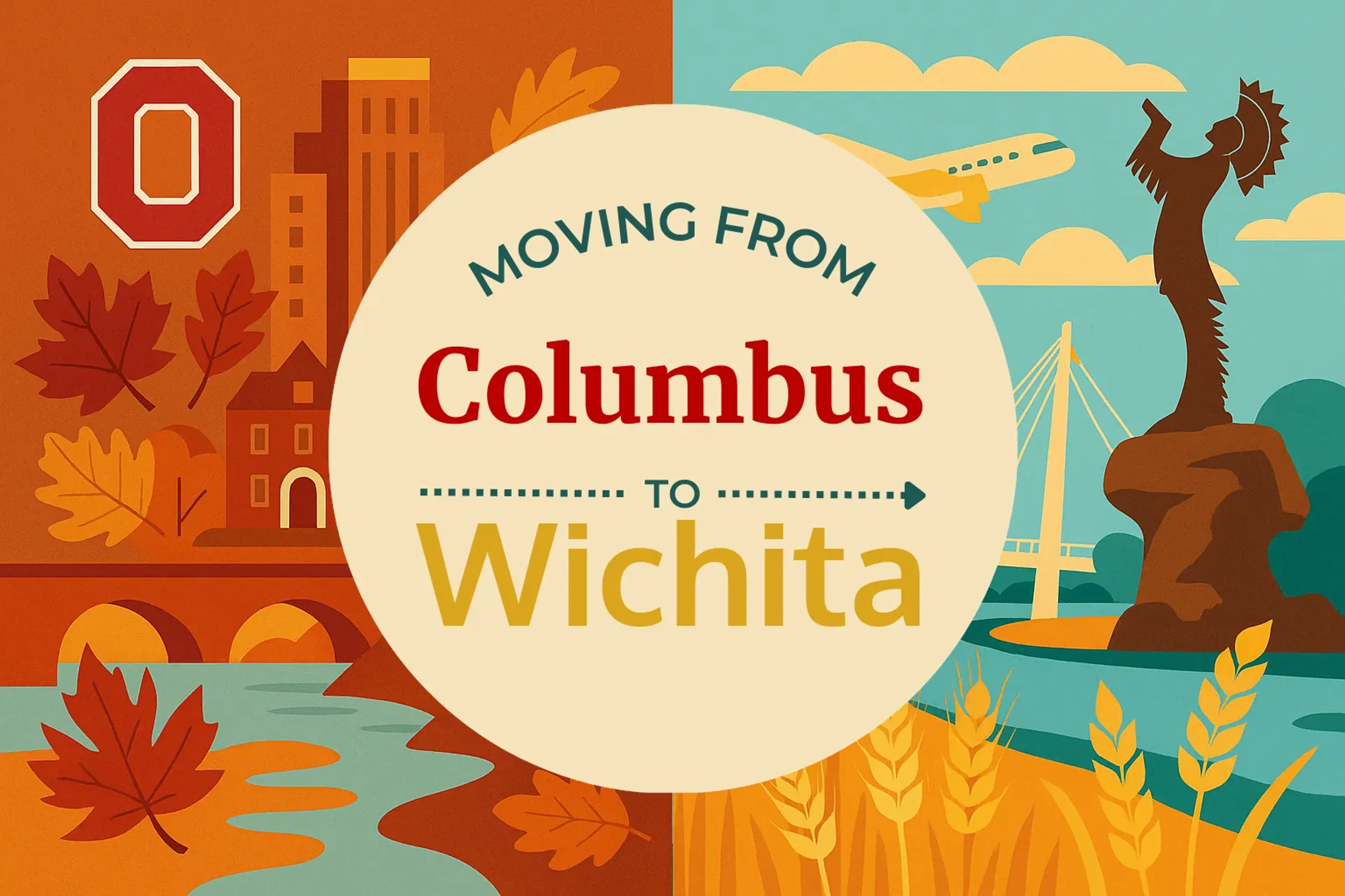 Side-by-side comparison of Columbus to Wichita moving companies