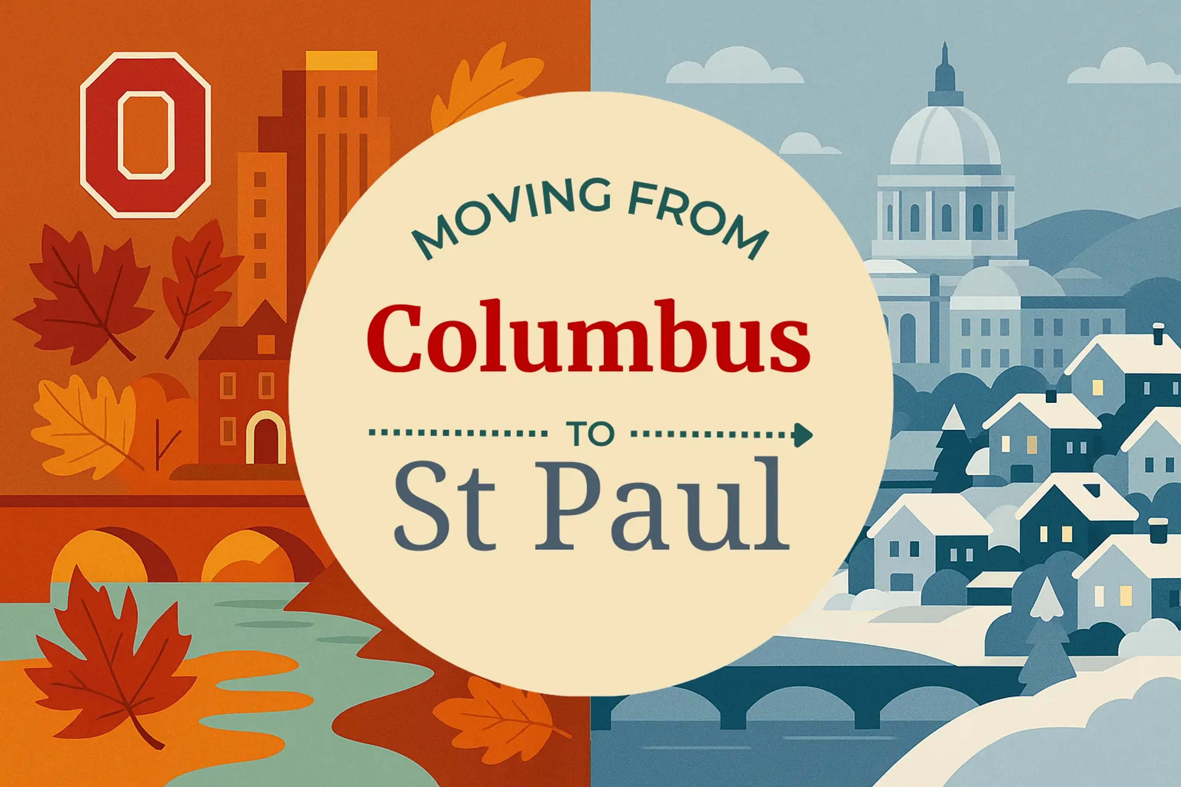 Side-by-side comparison of Columbus to St. Paul moving companies
