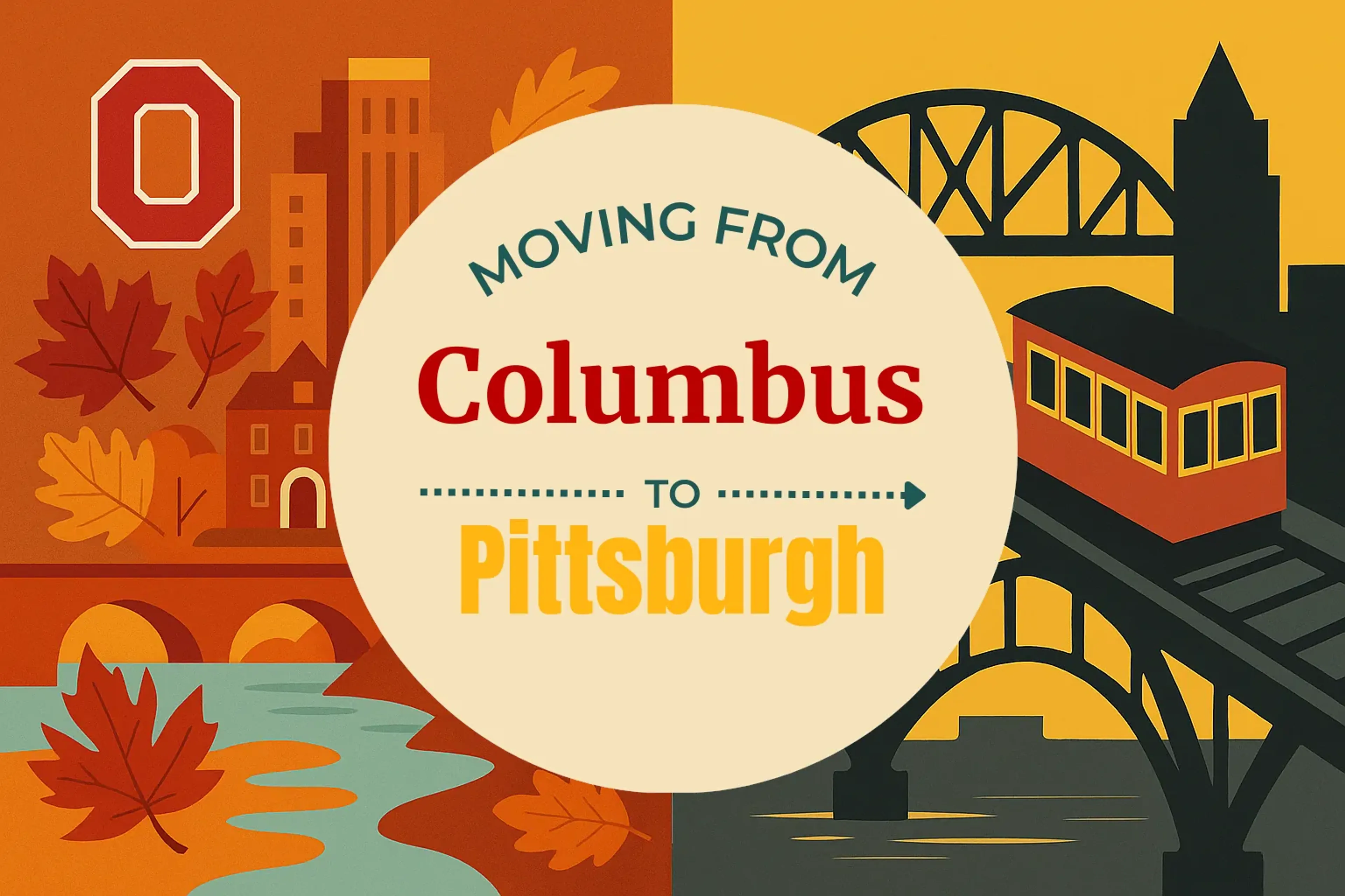 Side-by-side comparison of Columbus to Pittsburgh moving companies