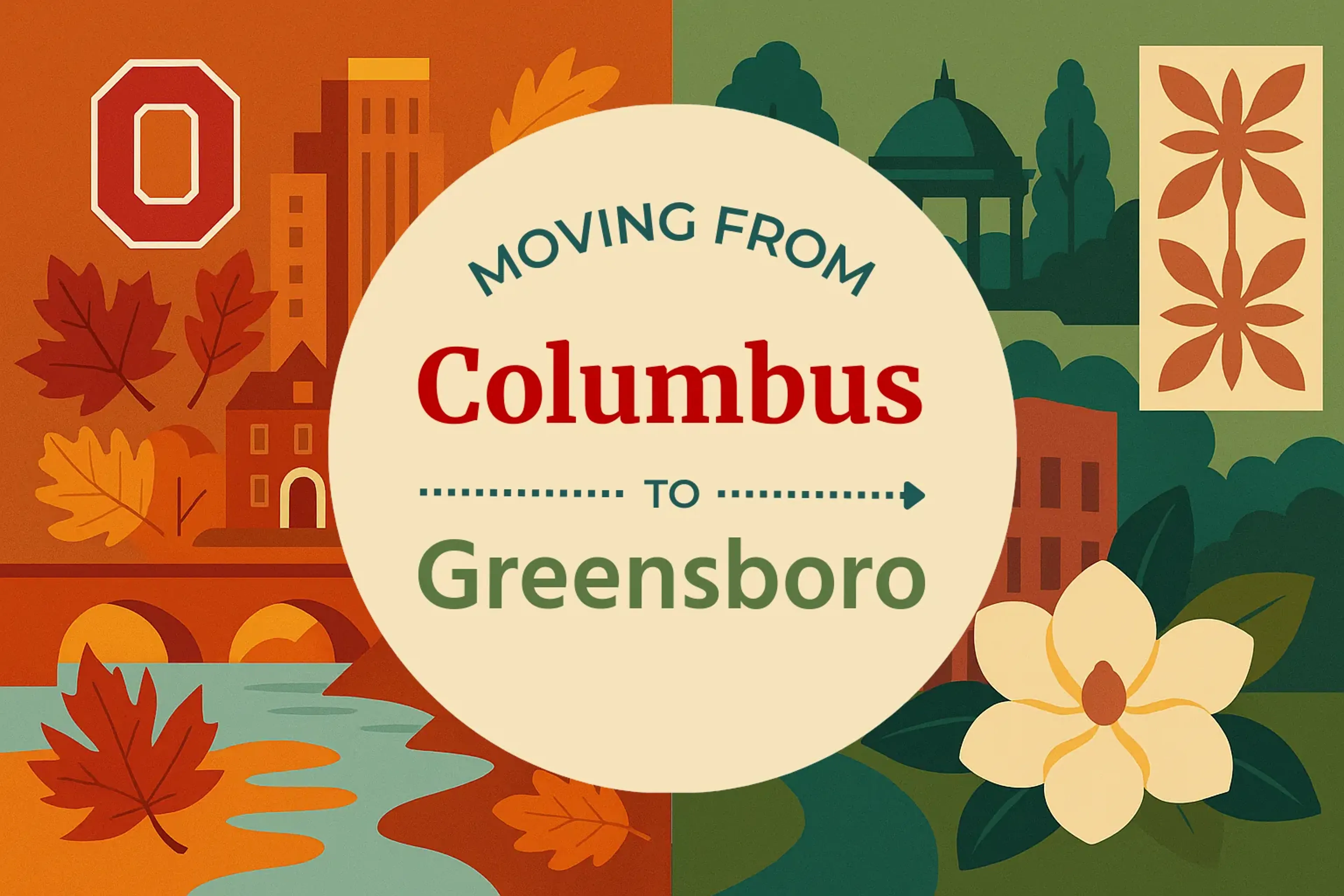 Side-by-side comparison of Columbus to Greensboro moving companies
