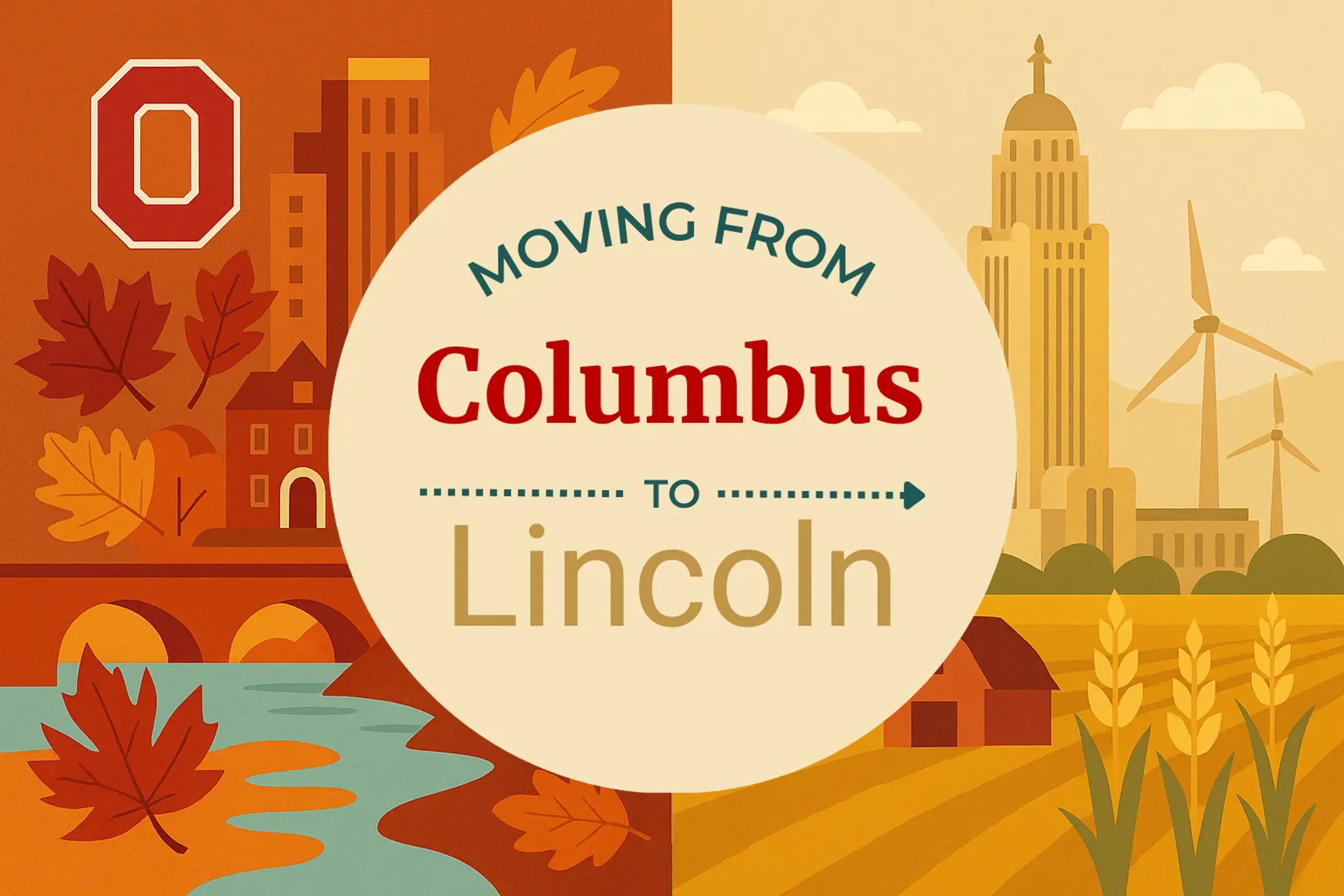Side-by-side comparison of Columbus to Lincoln moving companies