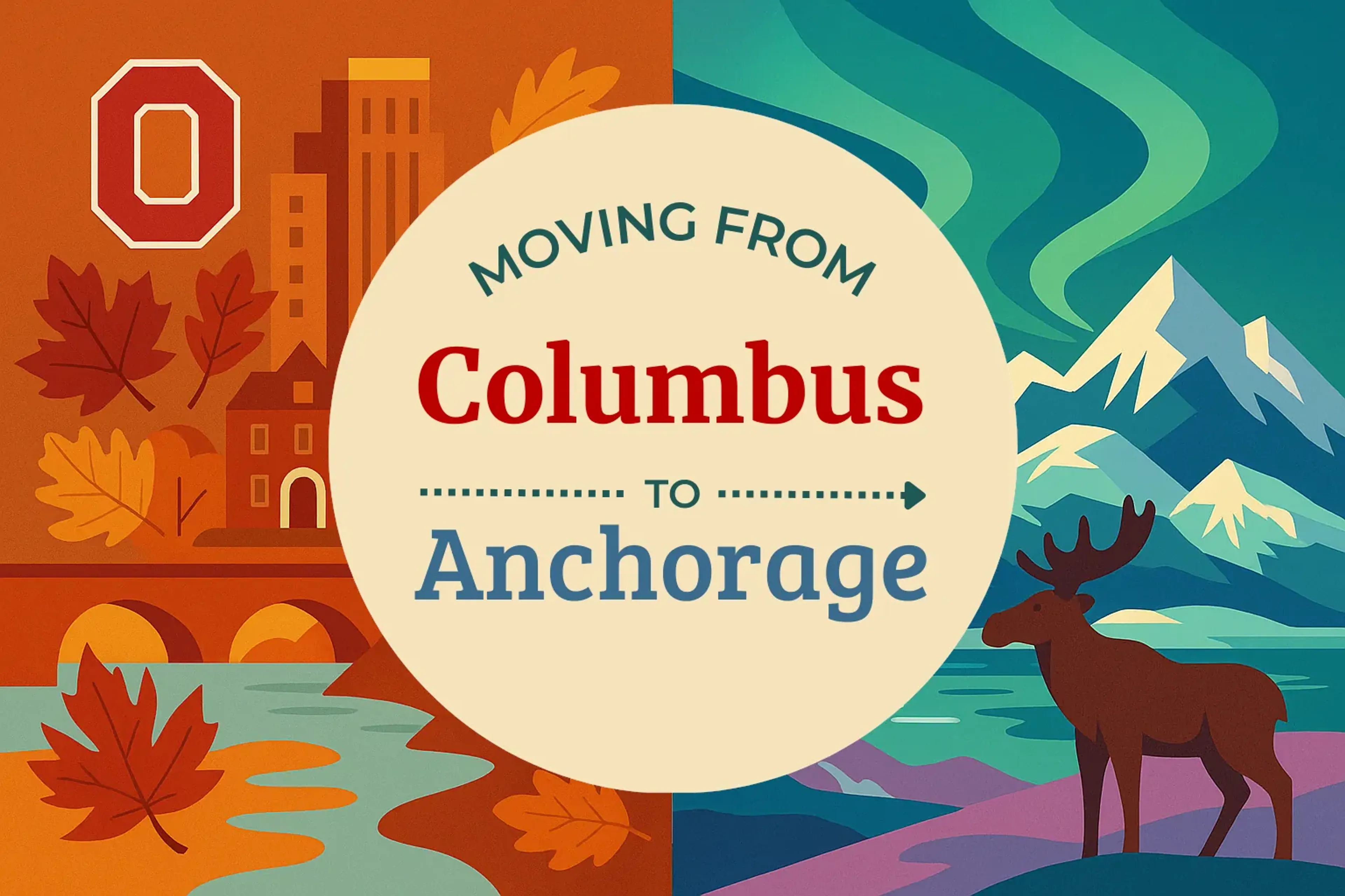 Side-by-side comparison of Columbus to Anchorage moving companies