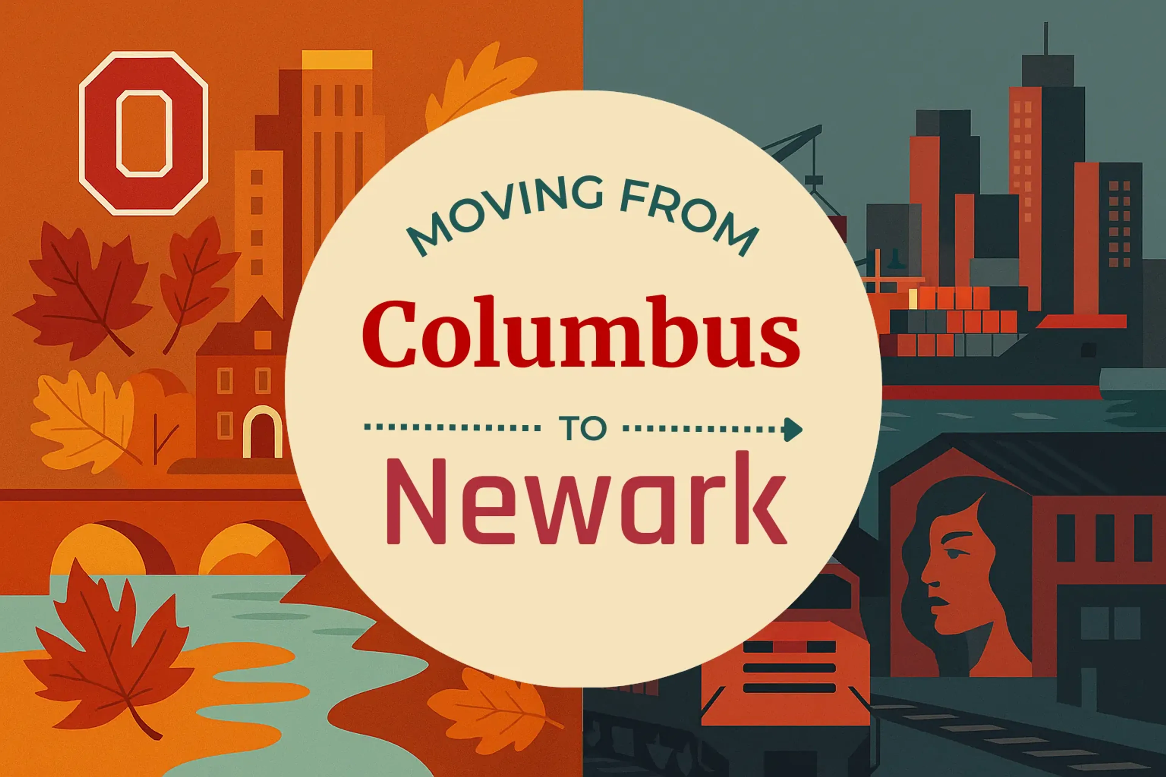 Side-by-side comparison of Columbus to Newark moving companies