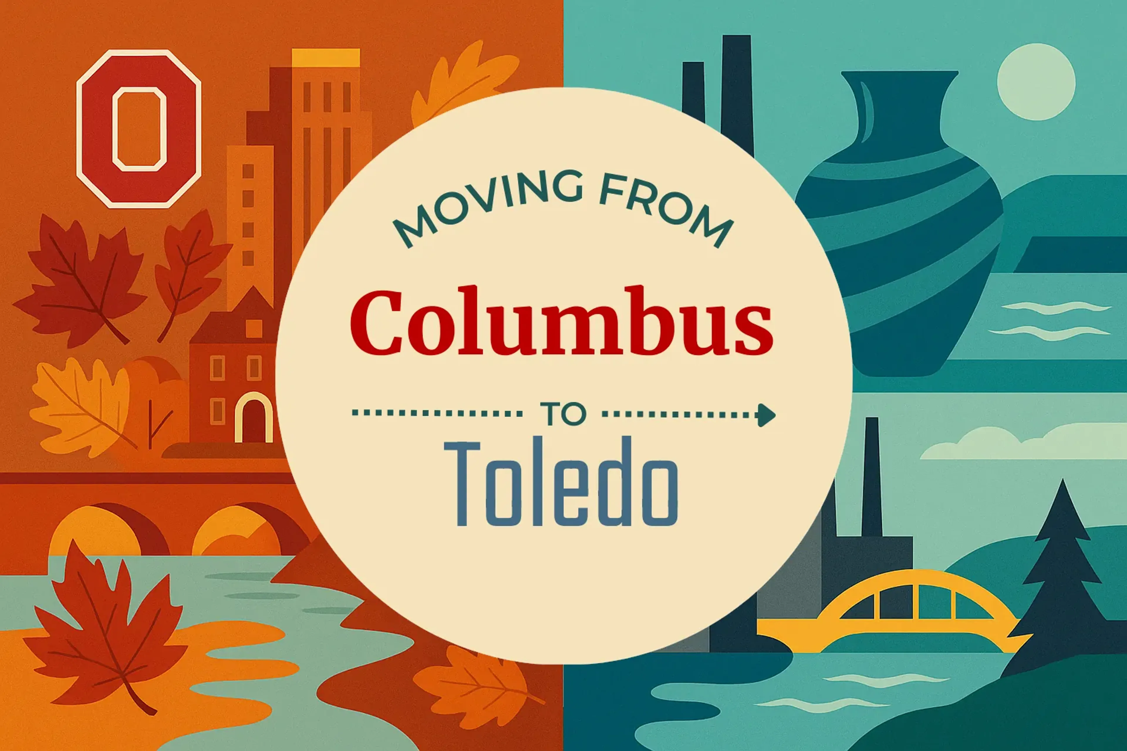Side-by-side comparison of Columbus to Toledo moving companies