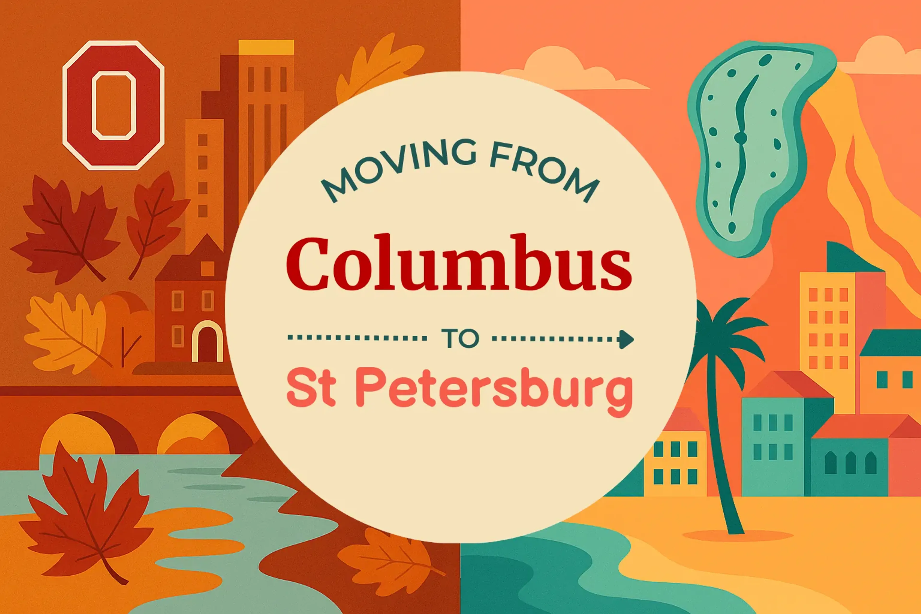 Side-by-side comparison of Columbus to St. Petersburg moving companies