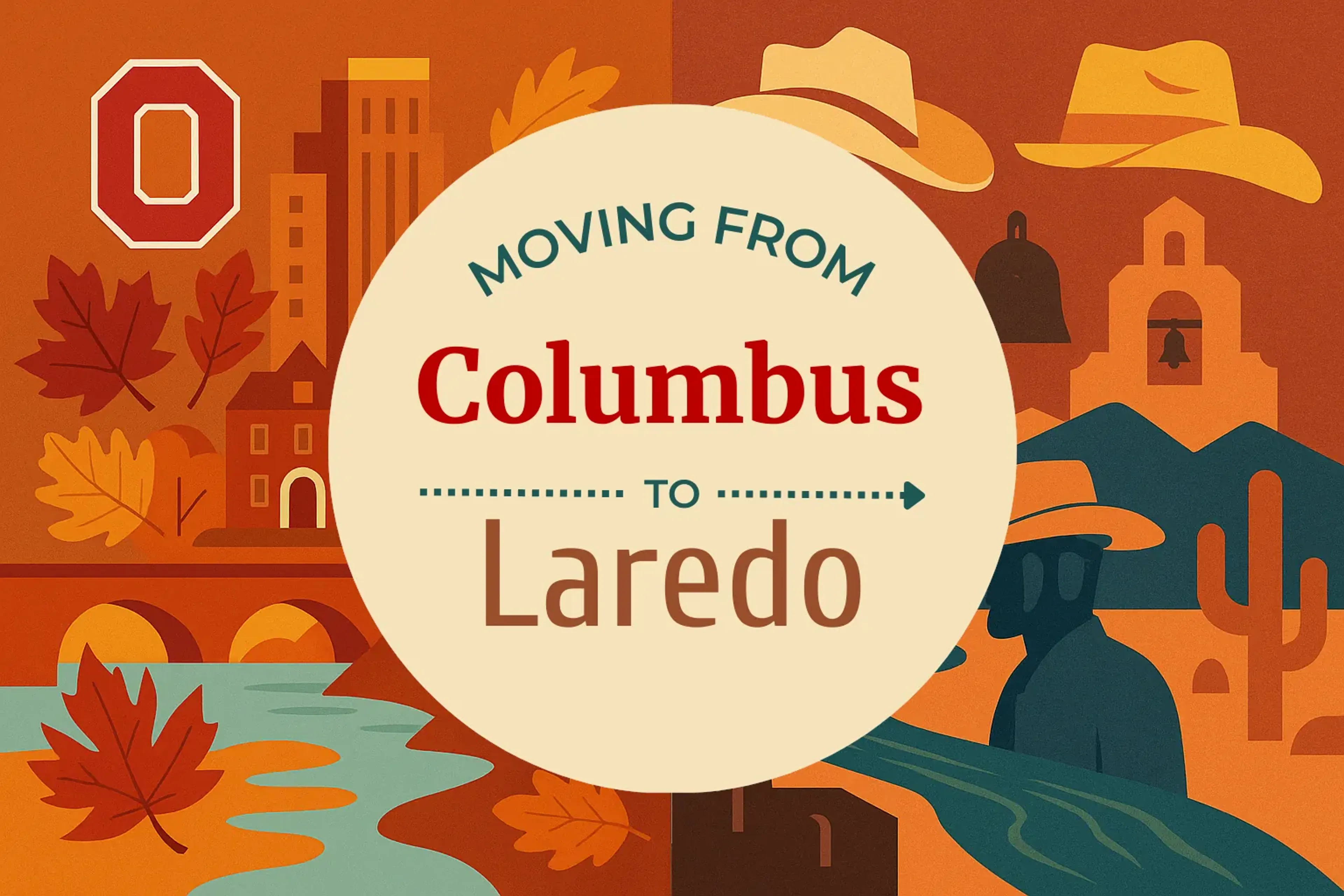 Side-by-side comparison of Columbus to Laredo moving companies