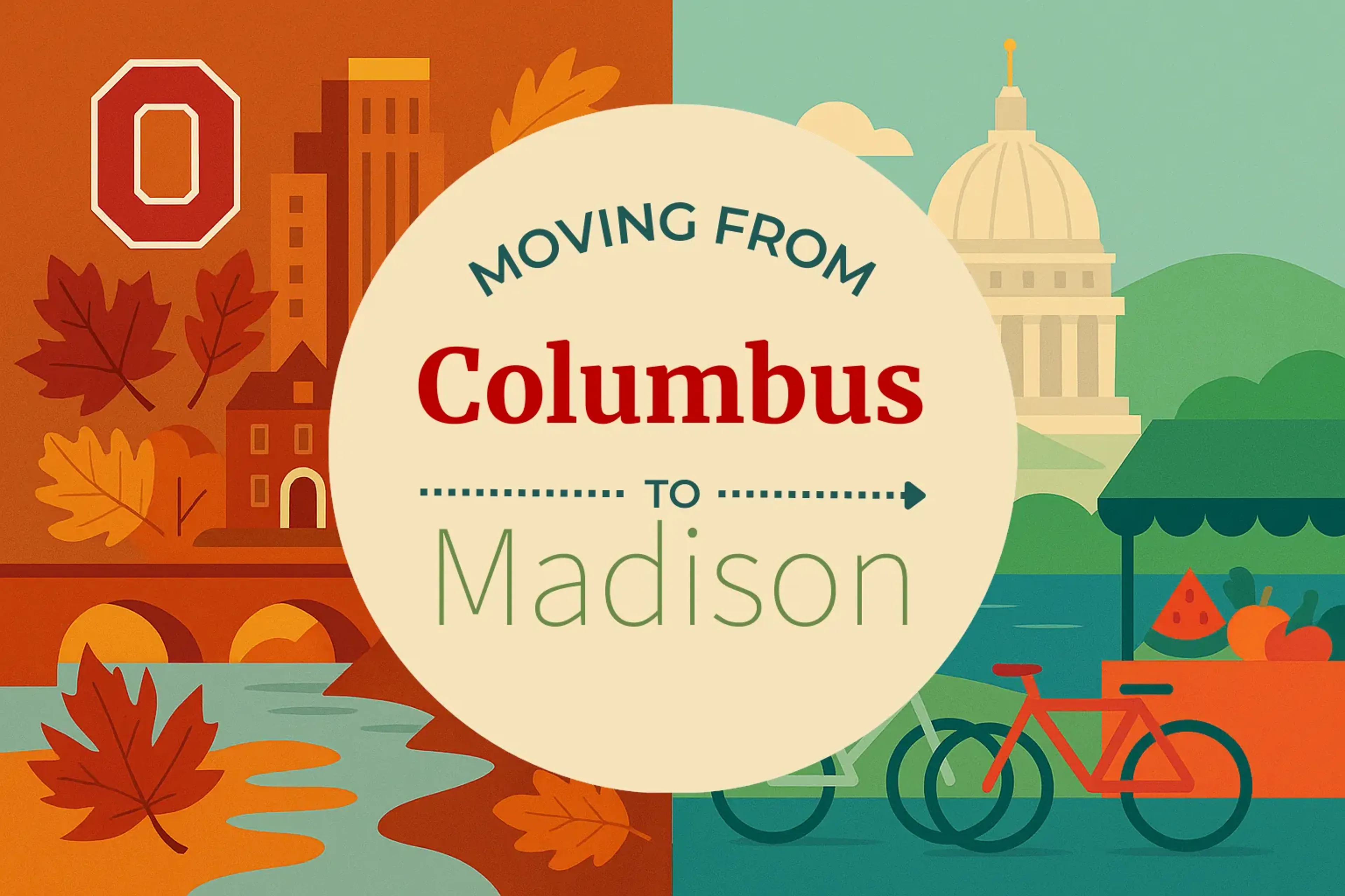 Side-by-side comparison of Columbus to Madison moving companies