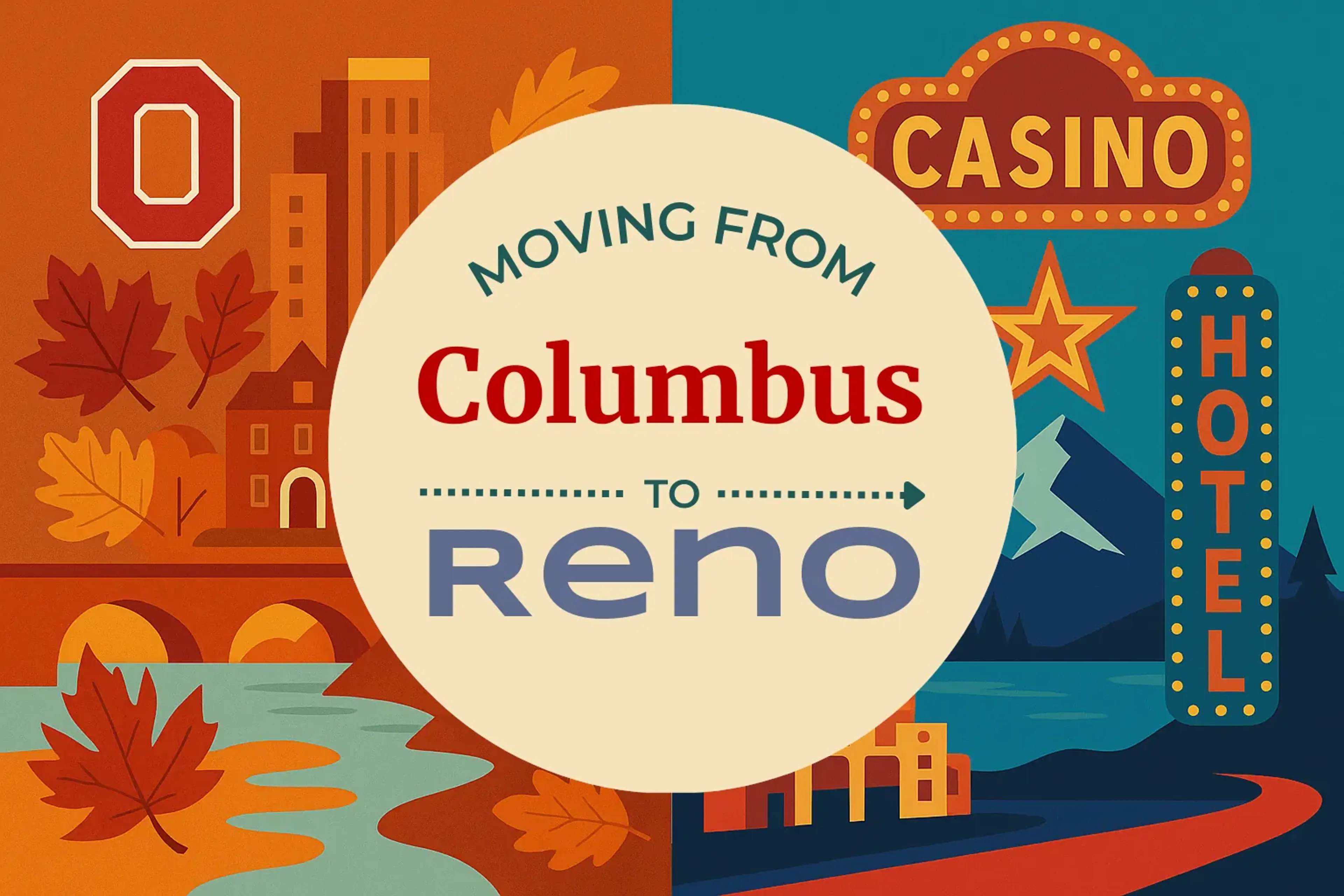 Side-by-side comparison of Columbus to Reno moving companies