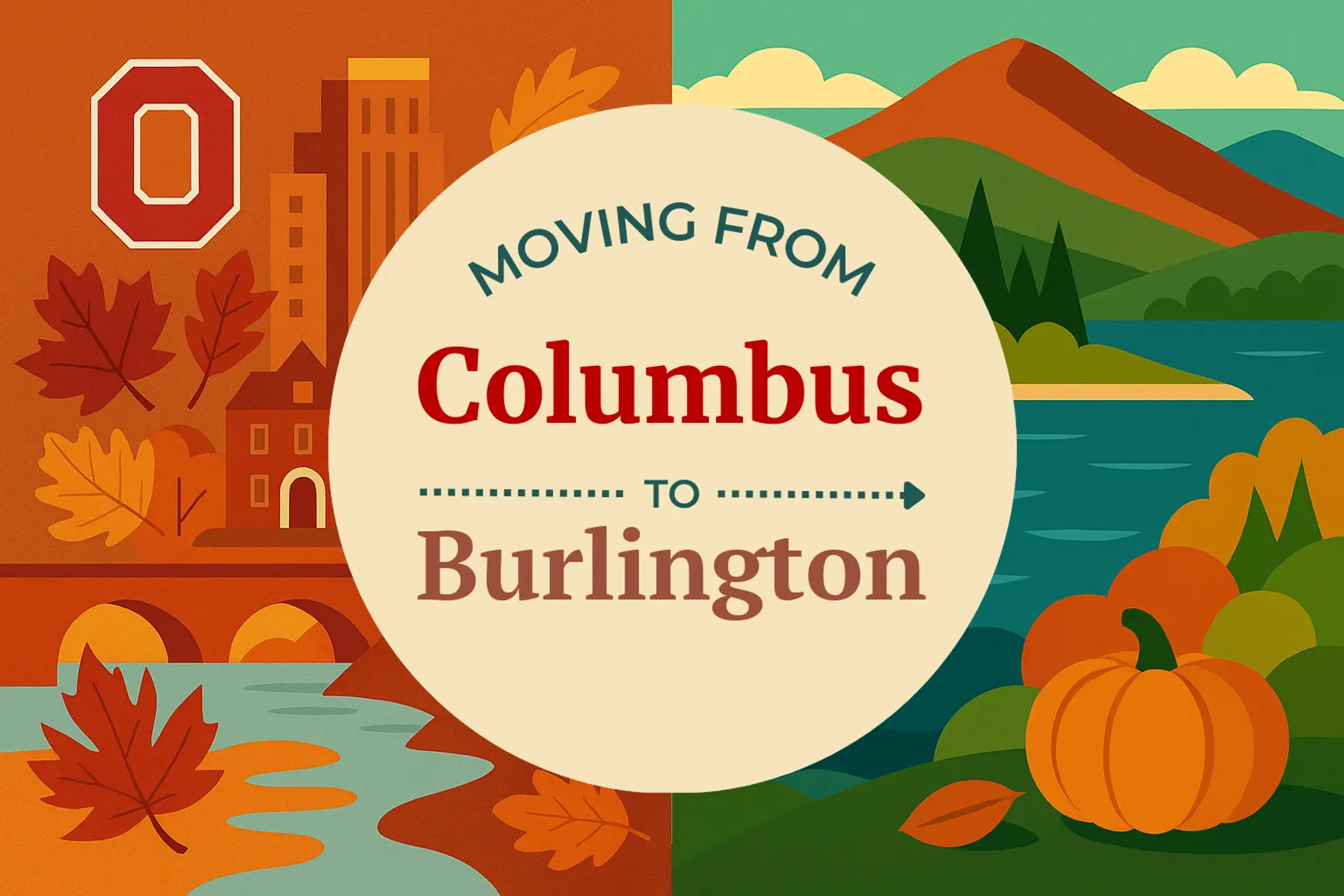 Side-by-side comparison of Columbus to Burlington moving companies
