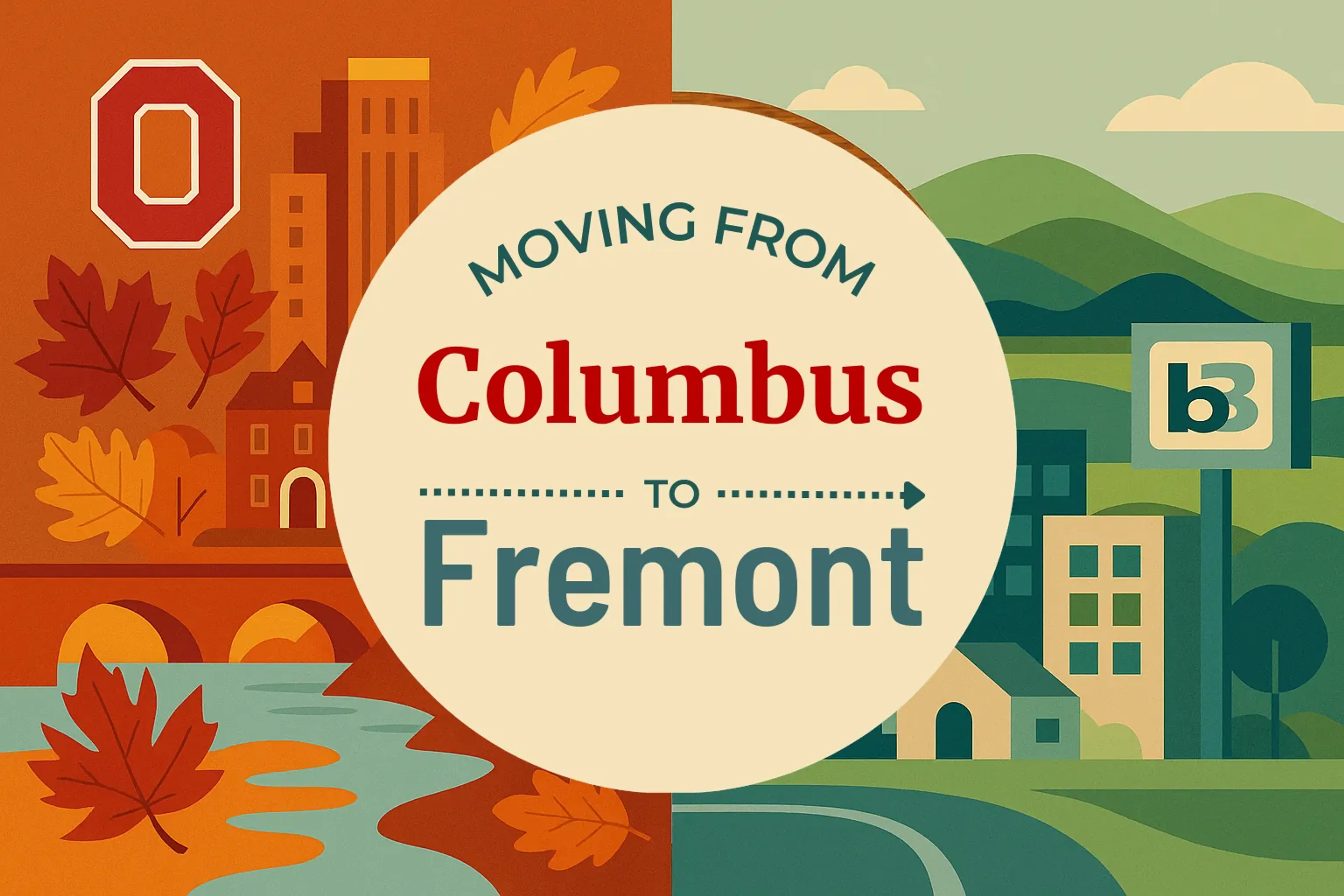 Side-by-side comparison of Columbus to Fremont moving companies