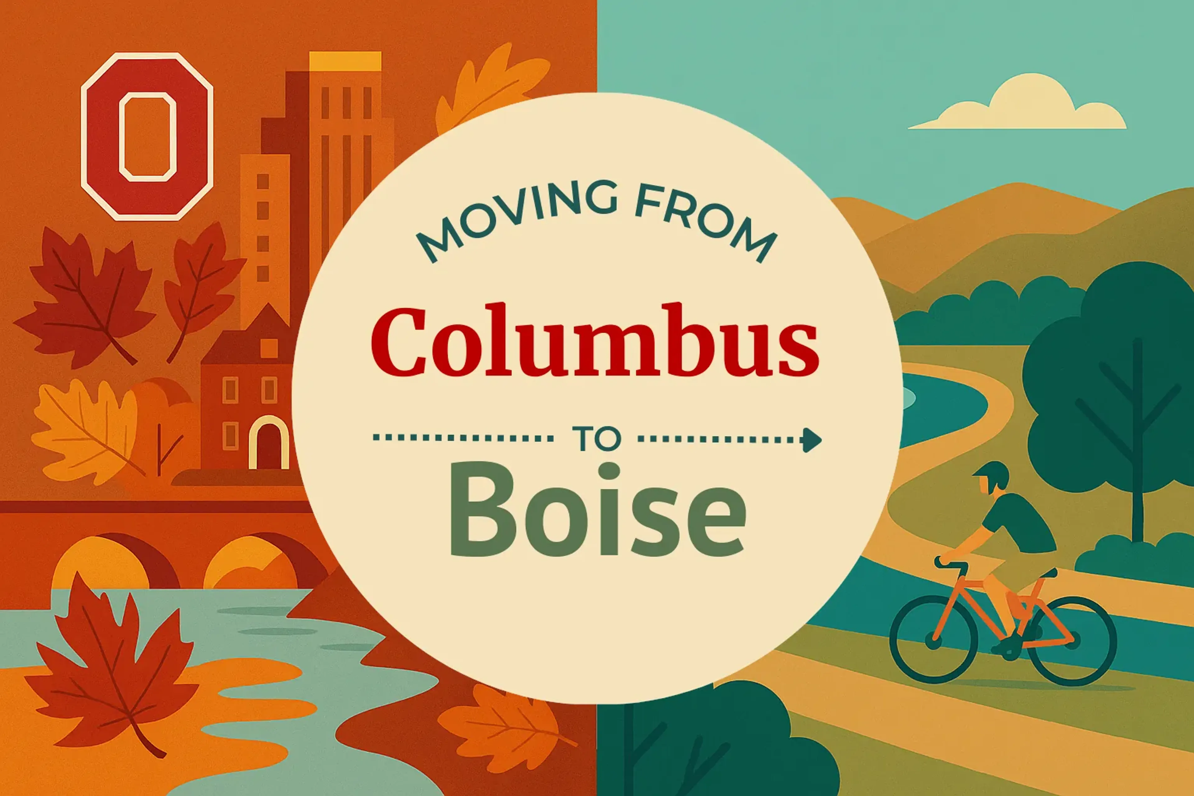 Side-by-side comparison of Columbus to Boise moving companies