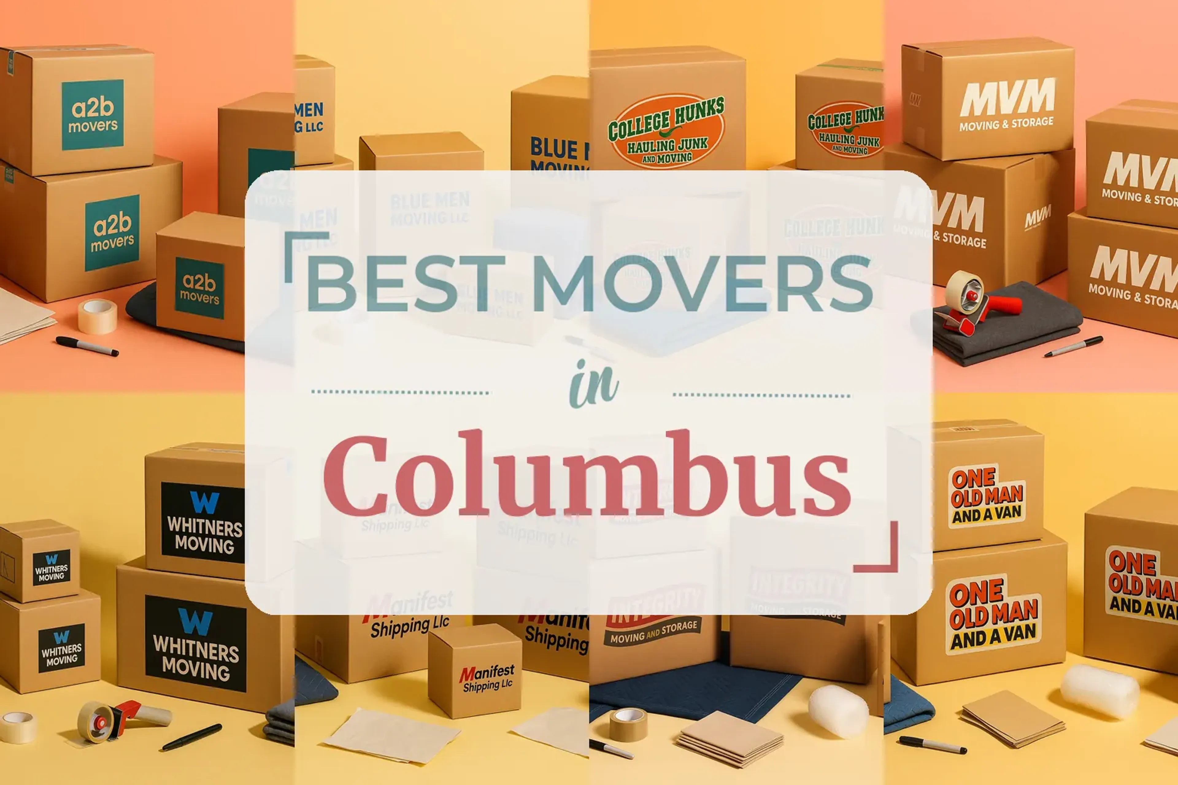 Side-by-side comparison of Columbus moving companies