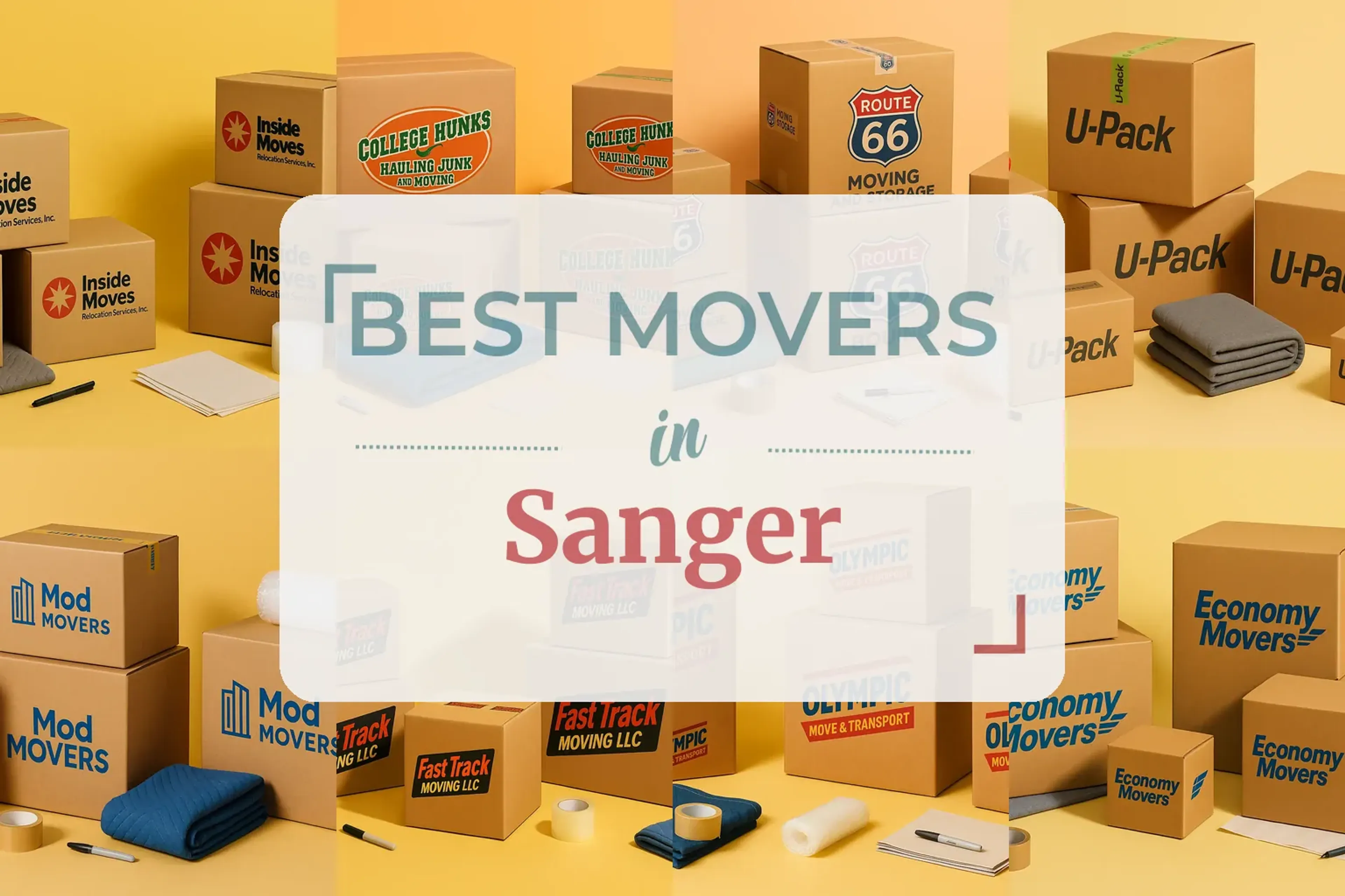 Side-by-side comparison of Sanger moving companies