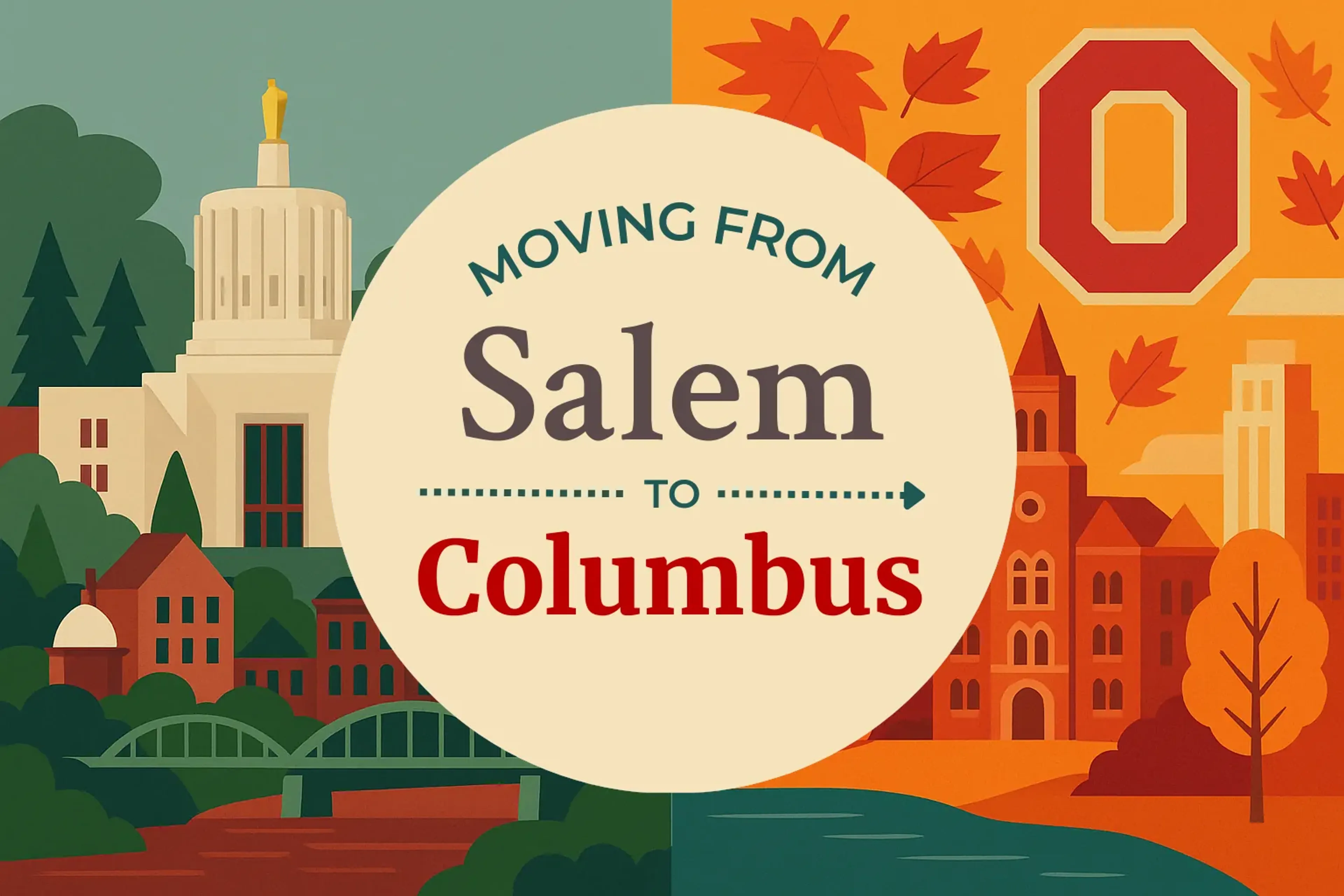 Side-by-side comparison of Salem to Columbus moving companies