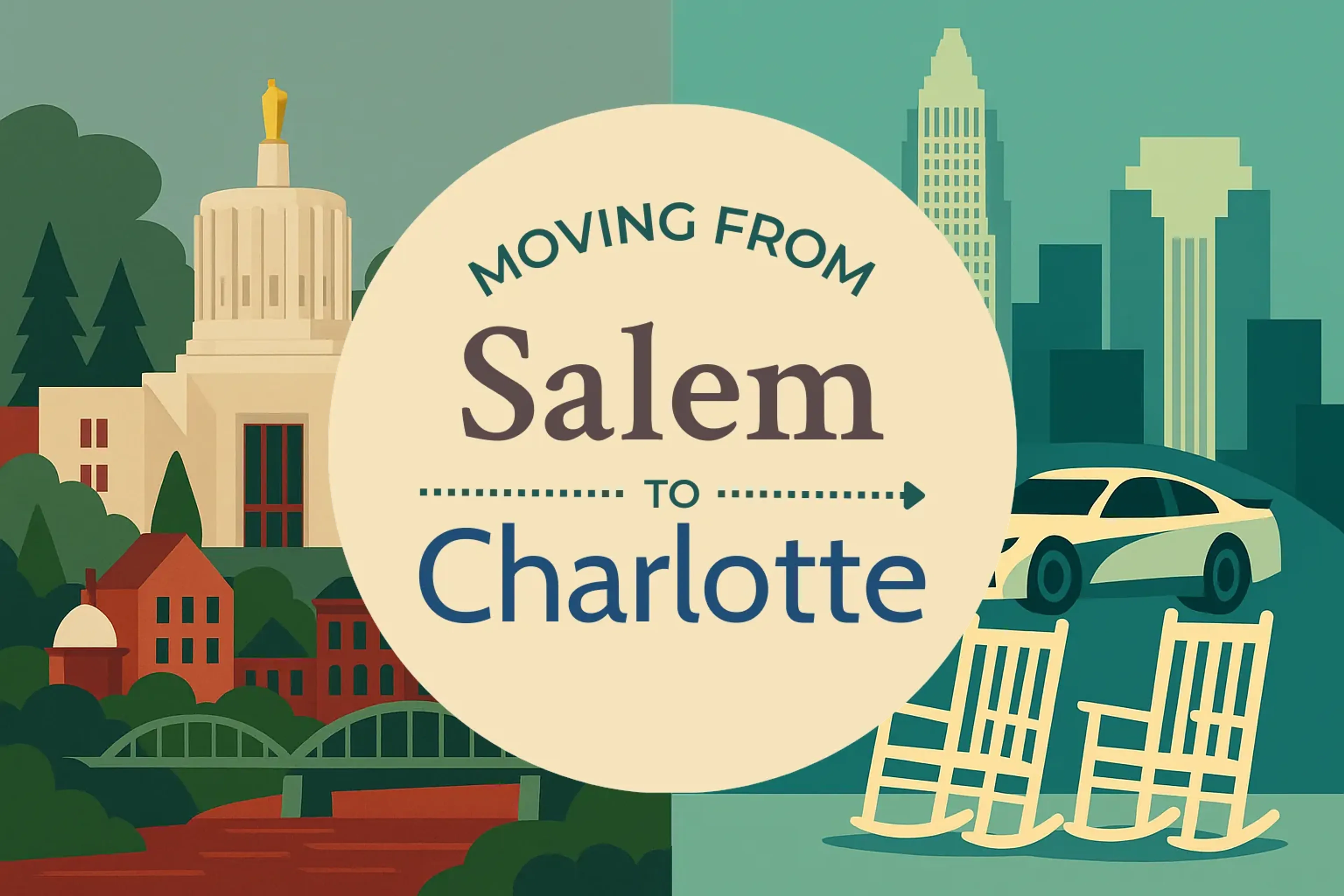 Side-by-side comparison of Salem to Charlotte moving companies