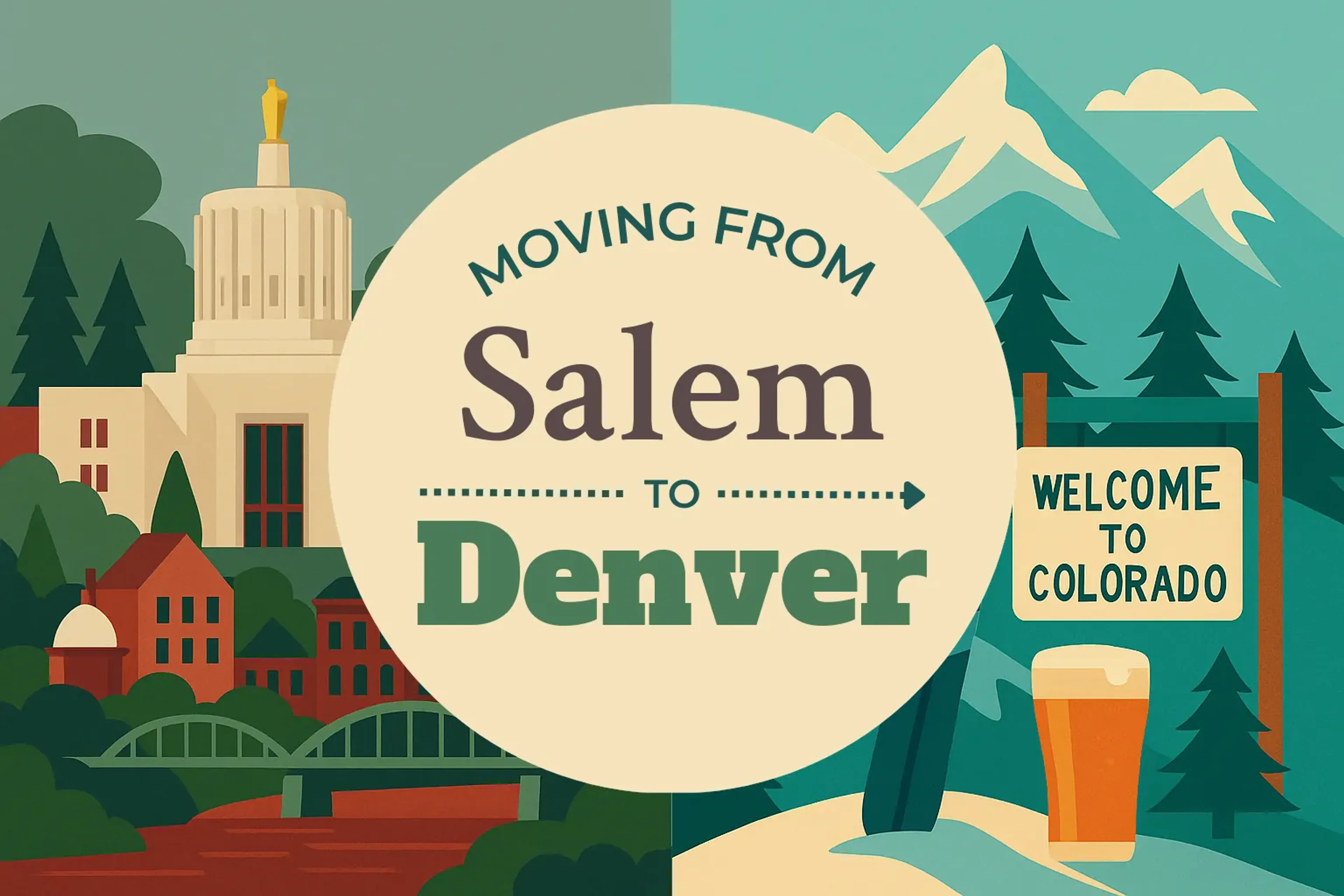 Side-by-side comparison of Salem to Denver moving companies