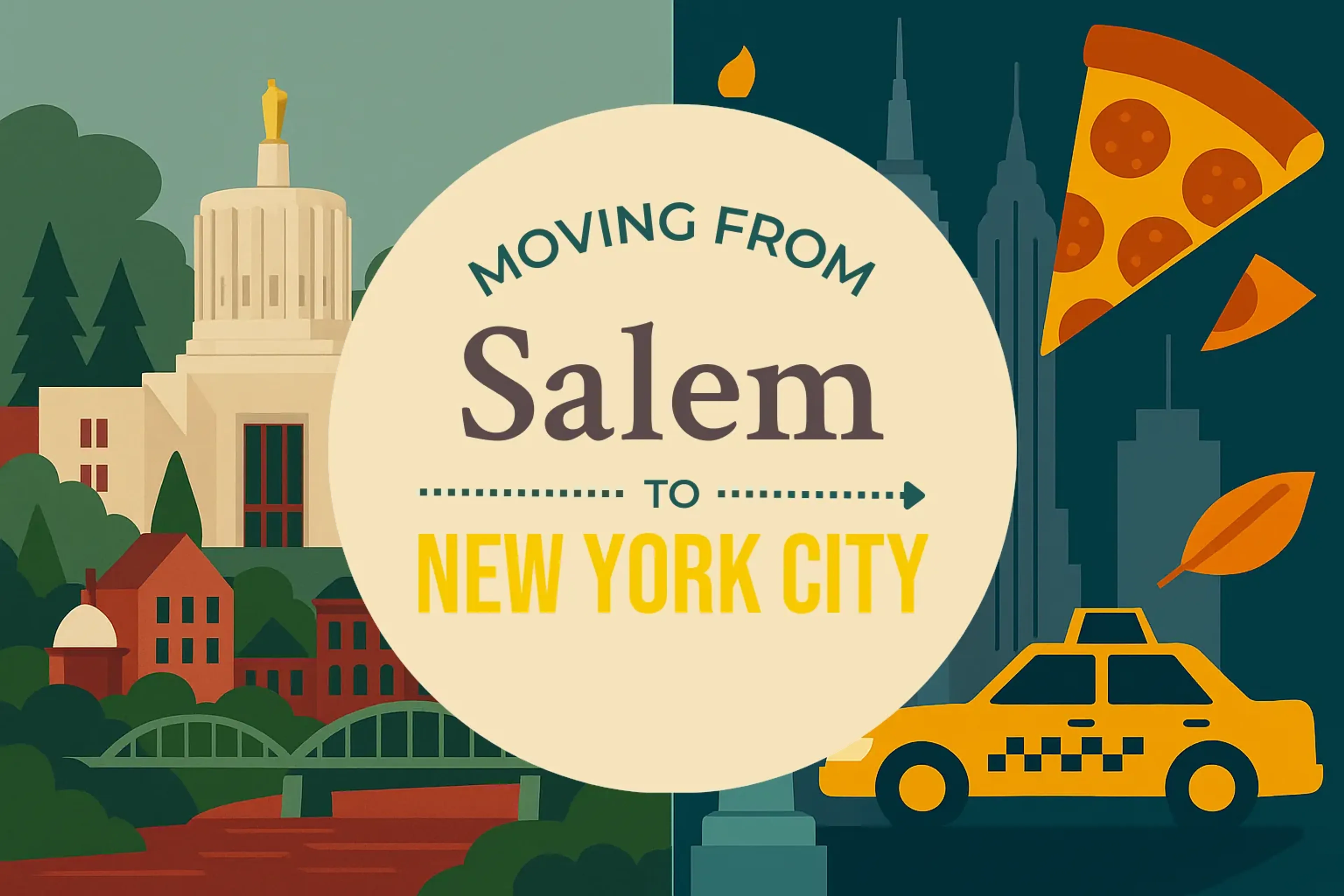 Side-by-side comparison of Salem to New York City moving companies