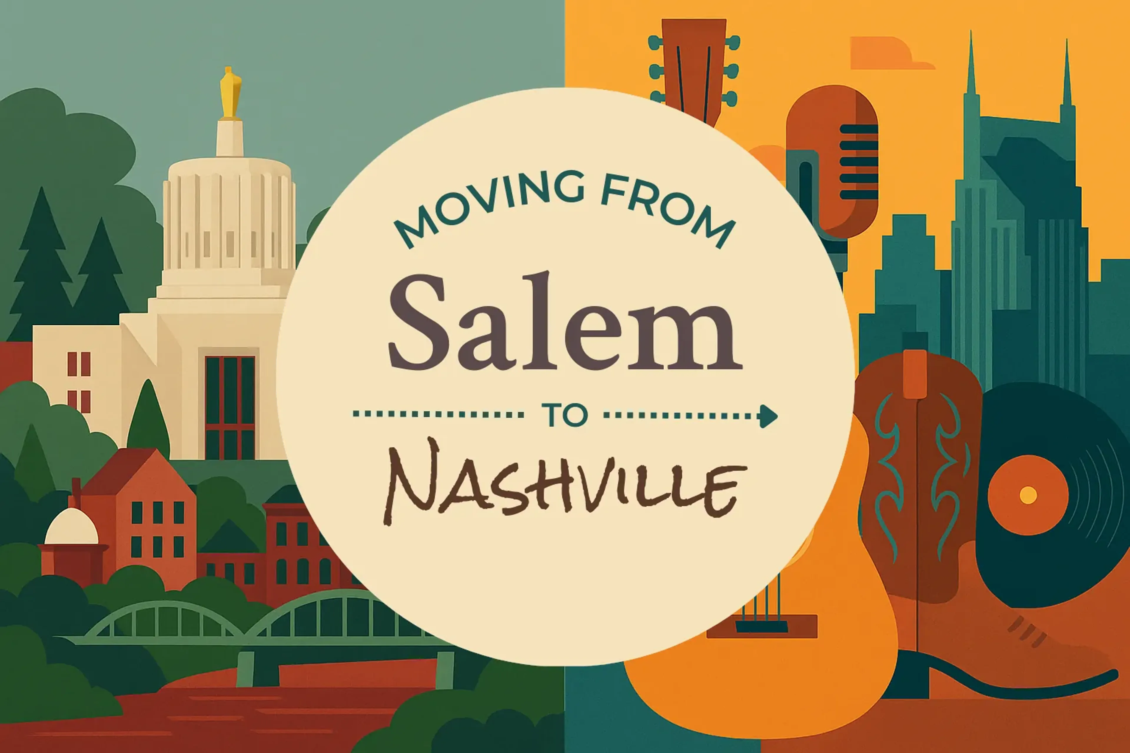 Side-by-side comparison of Salem to Nashville moving companies