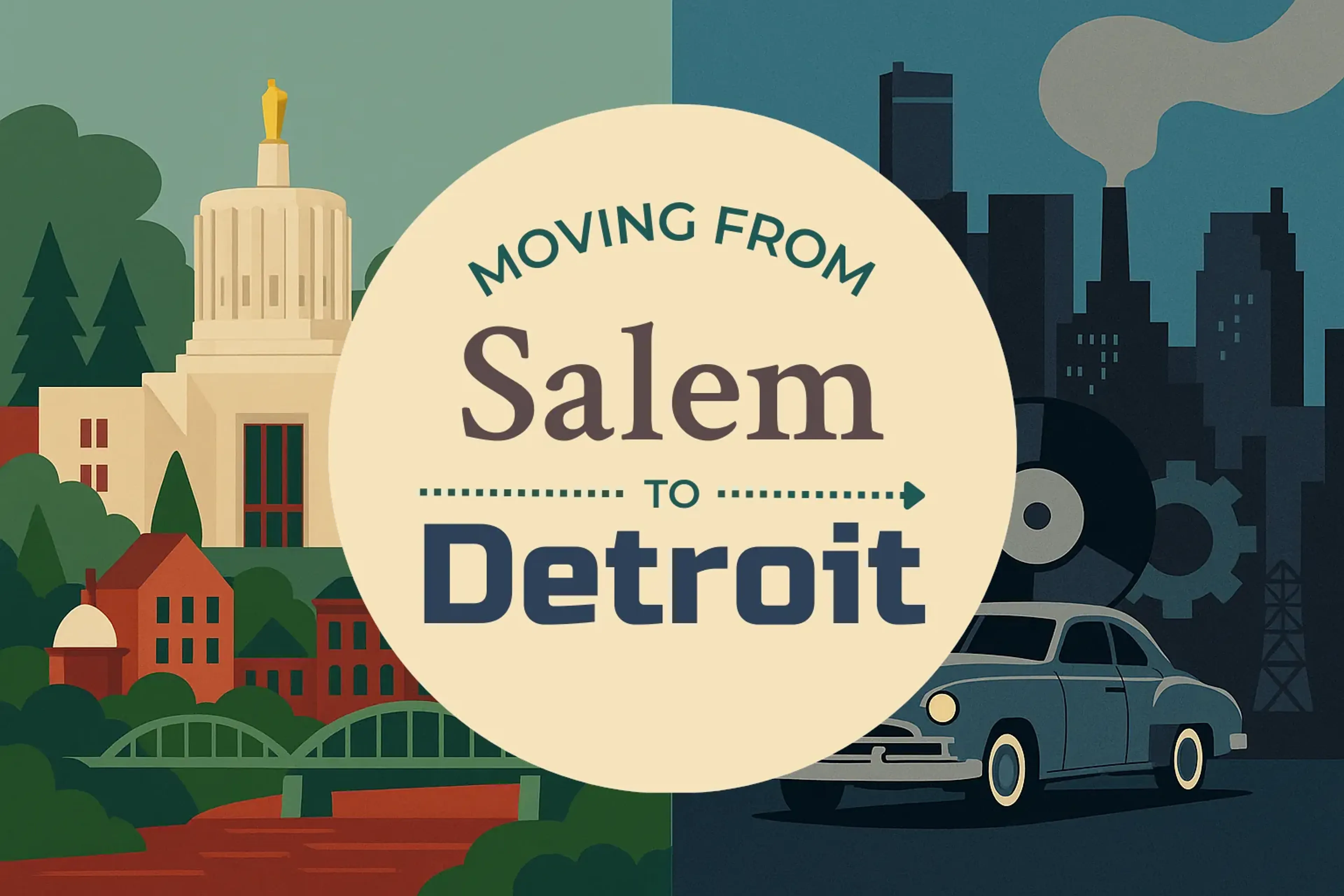 Side-by-side comparison of Salem to Detroit moving companies
